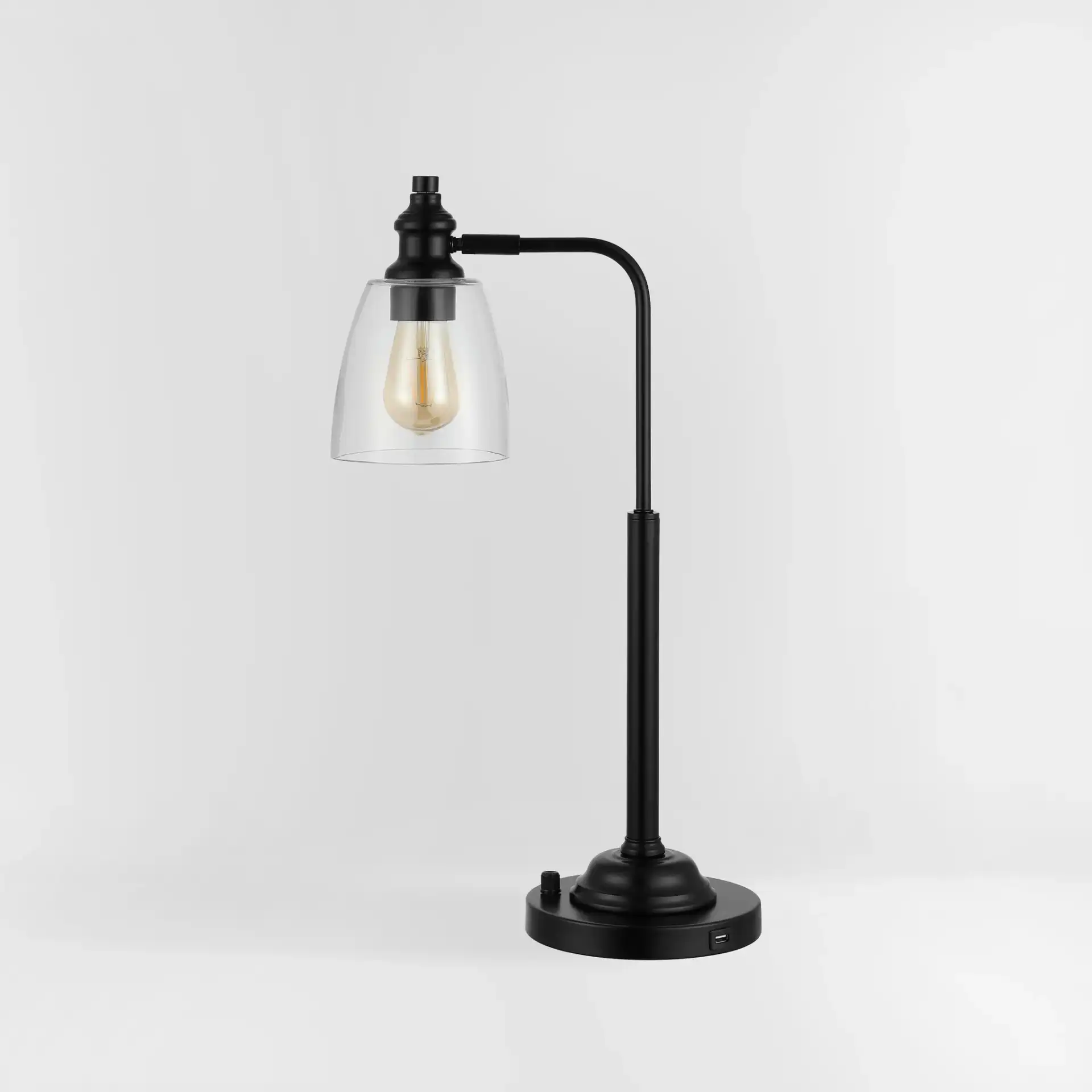 Rino Table Lamp in Black, detail view