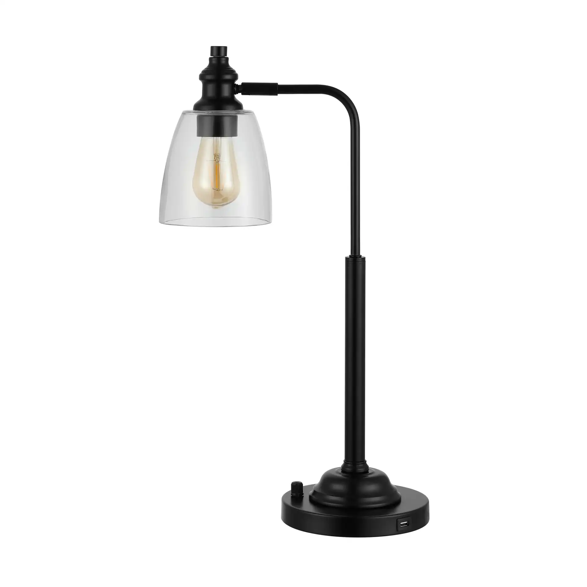 Rino Table Lamp in Black, detail view