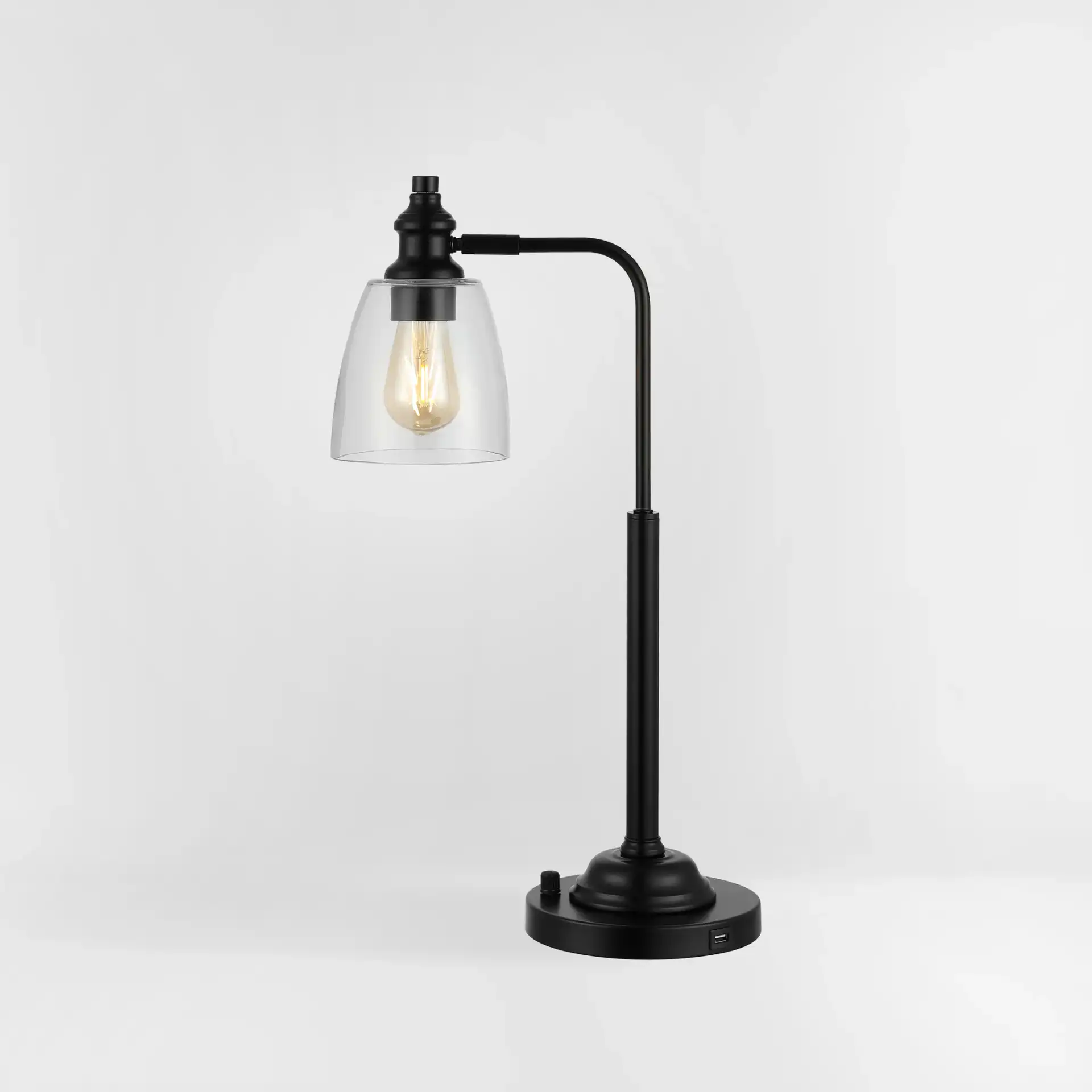 Rino Table Lamp in Black, detail view