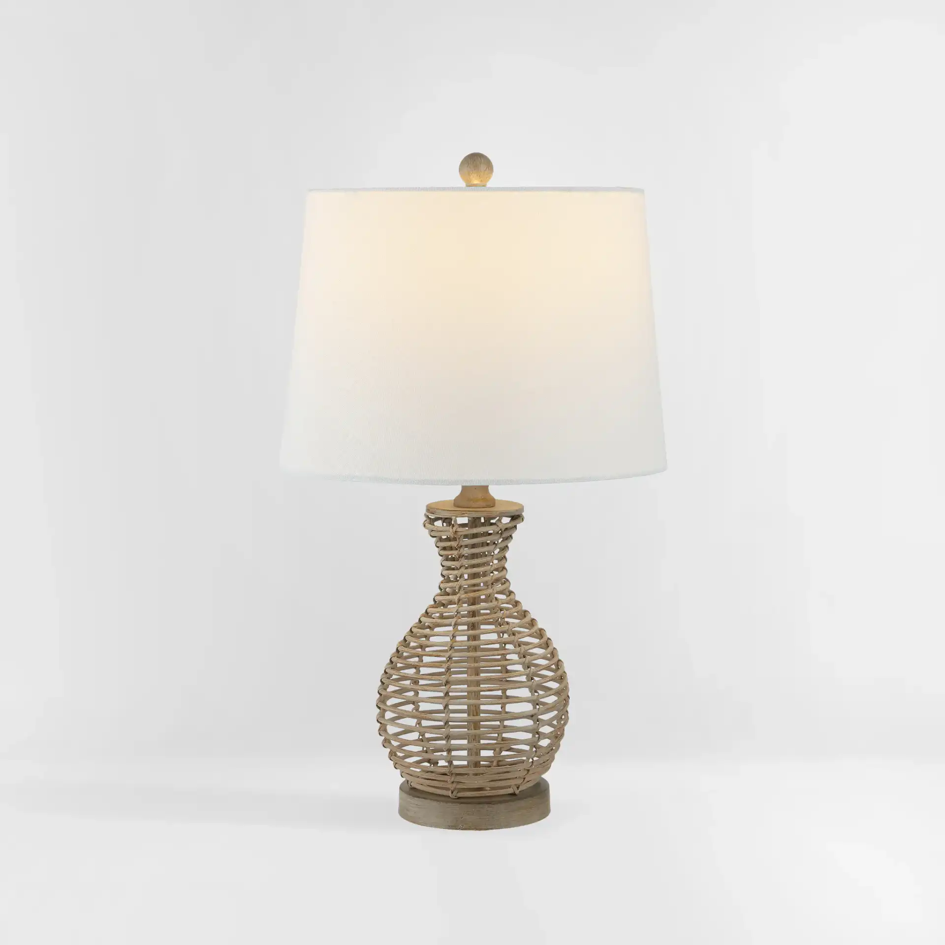 Flora Table Lamp in Natural, detail view