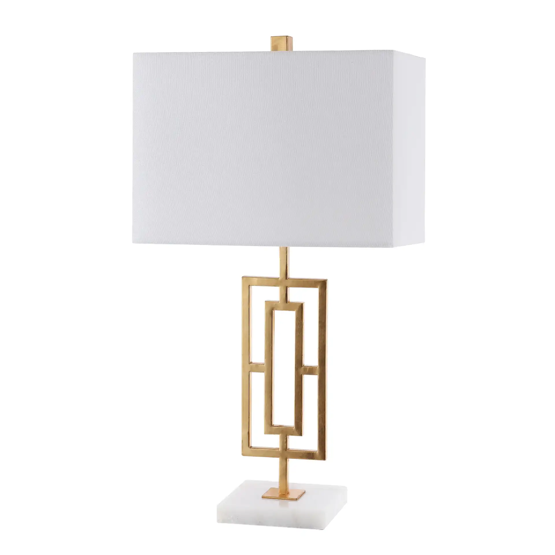 Yara Table Lamp (Set Of 2) in Gold Leaf / White, detail view