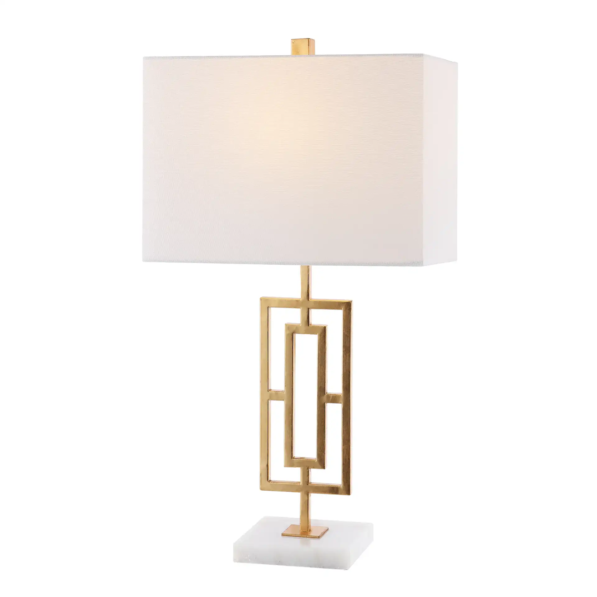 Yara Table Lamp (Set Of 2) in Gold Leaf / White