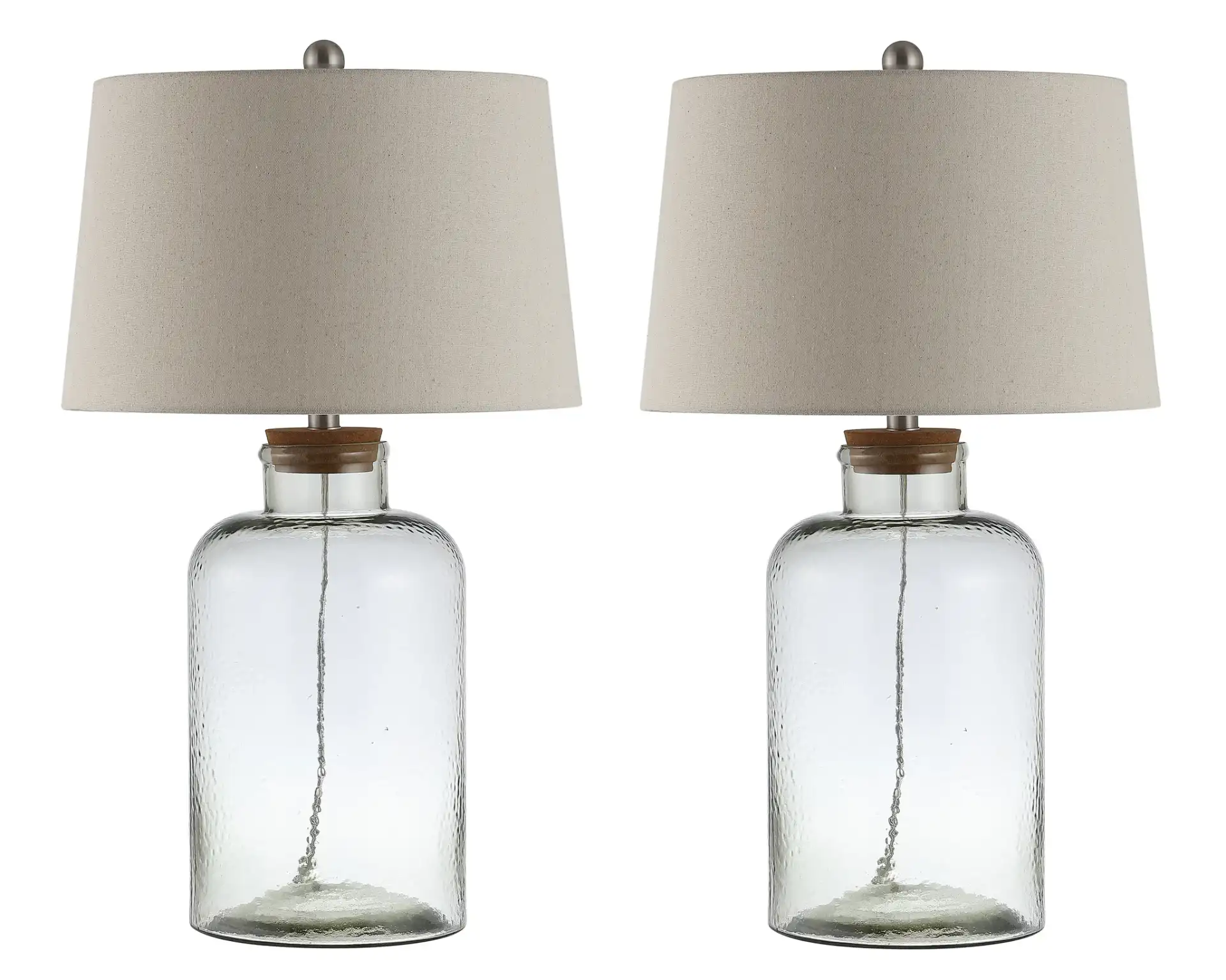Caden Table Lamp (Set Of 2) in Clear, detail view