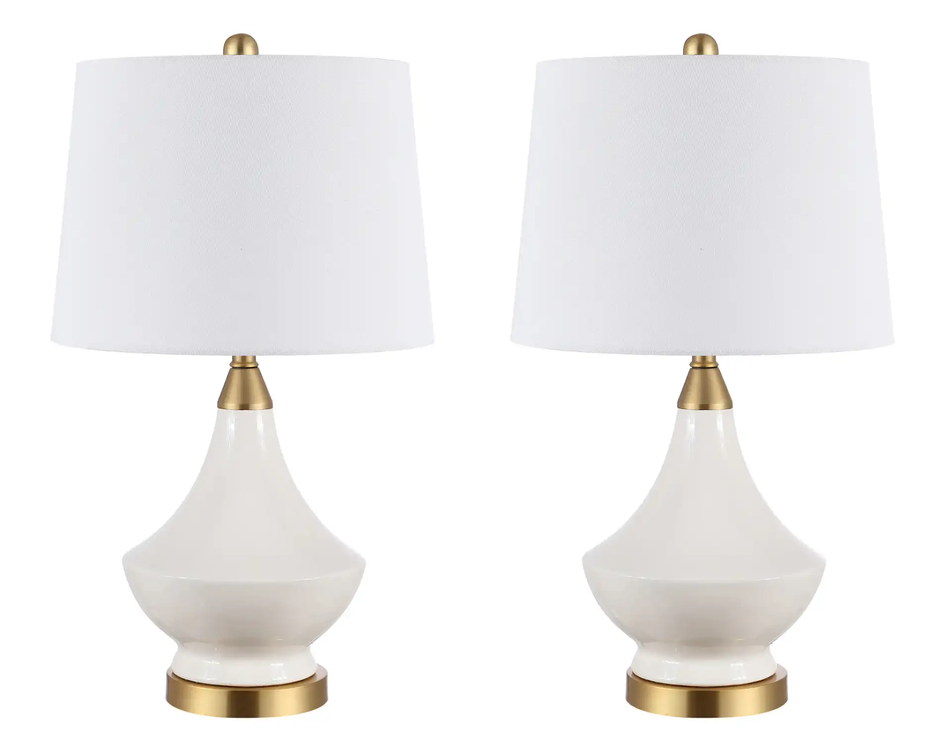 Marlowe Table Lamp (Set Of 2) in White, detail view