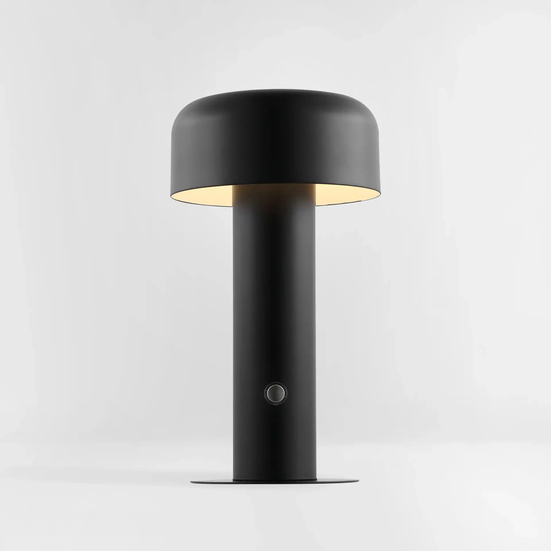 Mayella Rechargeable Led Table Lamp in Black, detail view