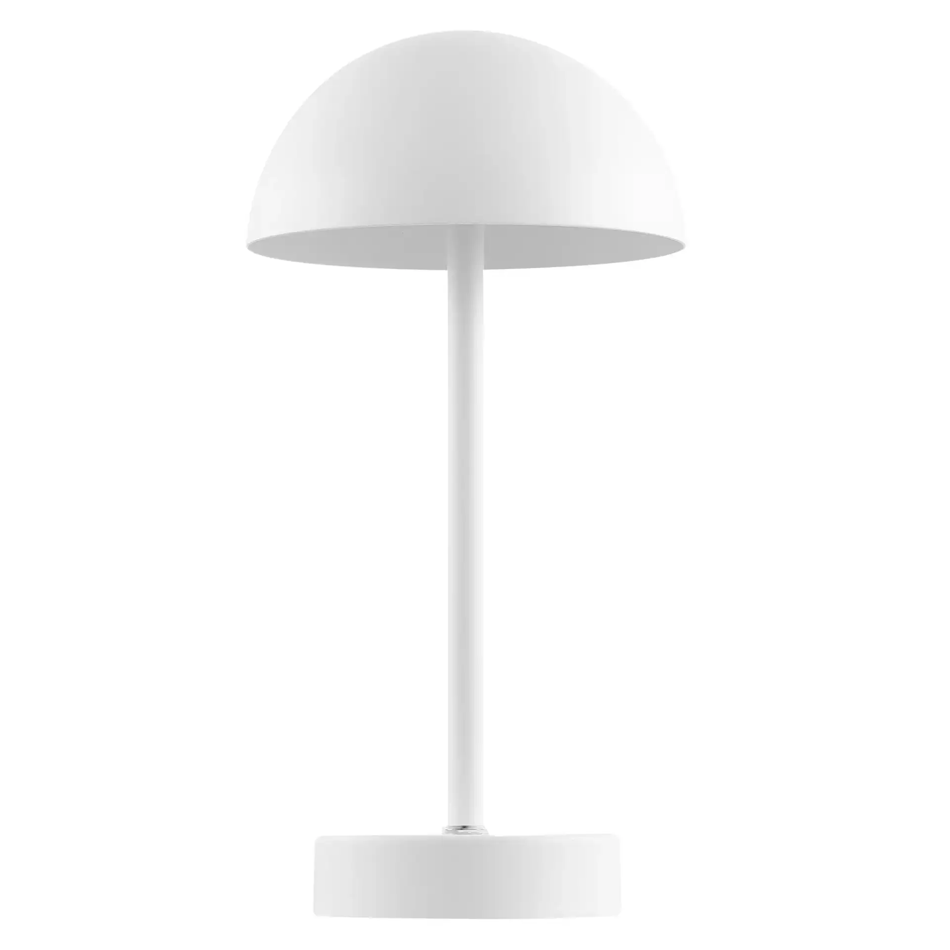 Helene Rechargeable Led Table Lamp in White, detail view