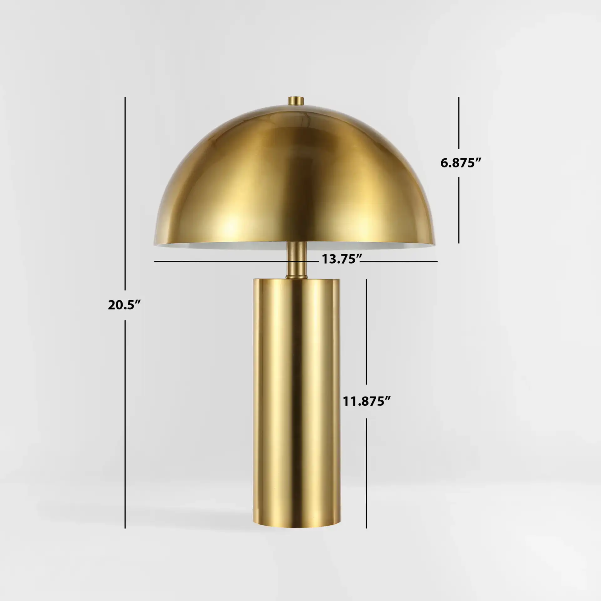 Iria Table Lamp in Gold, detail view