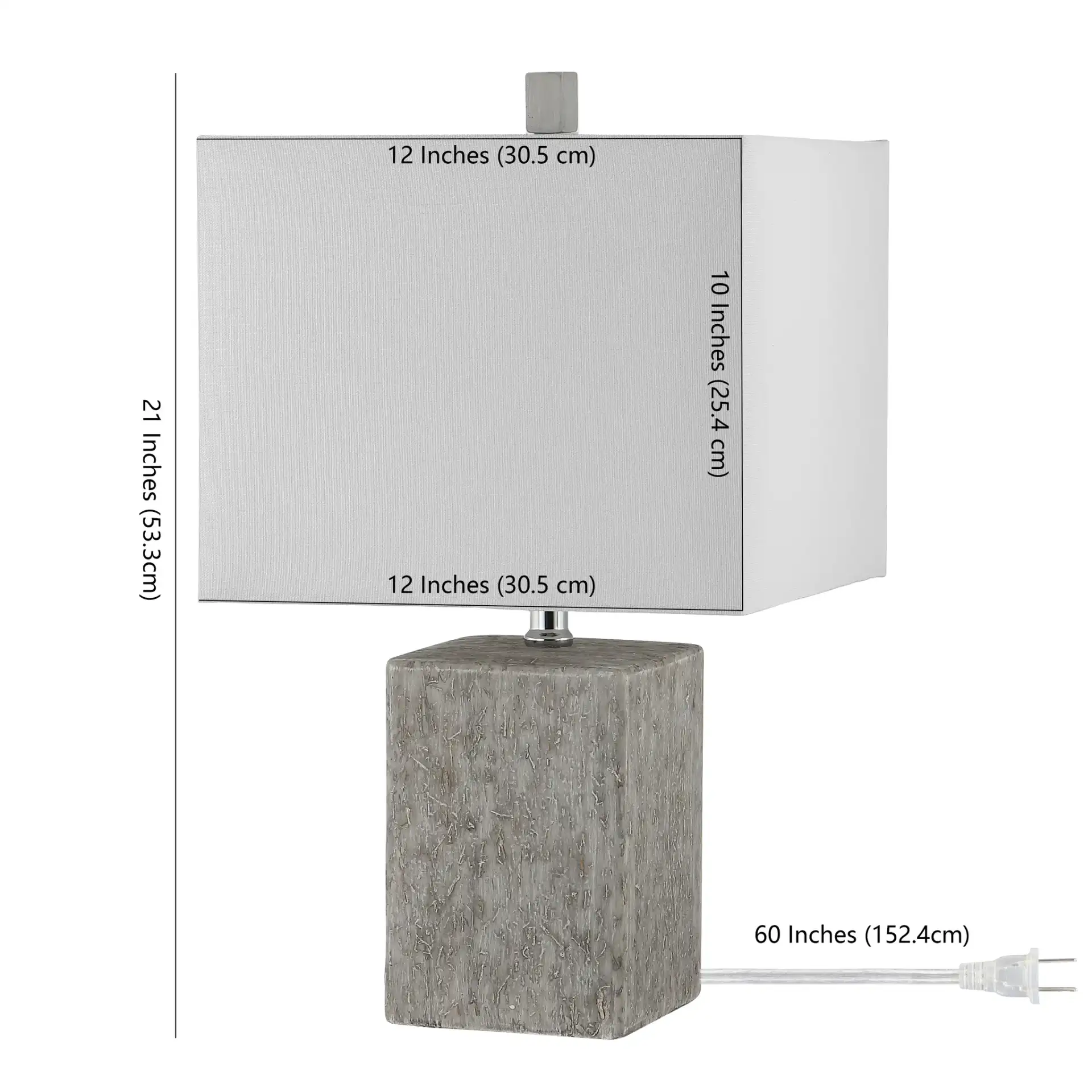 Jaxon Table Lamp (Set Of 2) in Gray, detail view