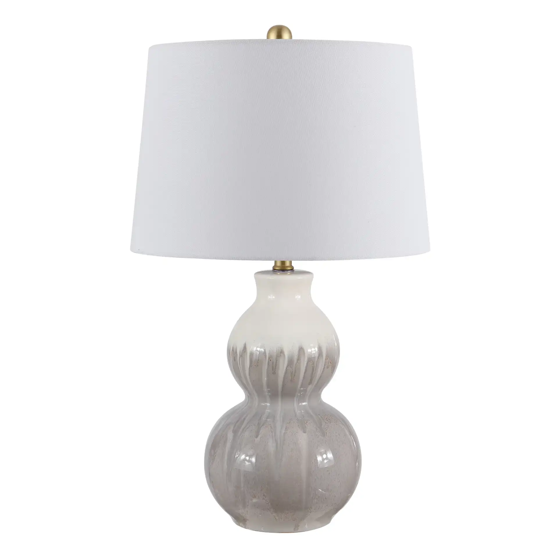 Kenzo Table Lamp in Ivory / Gray, detail view