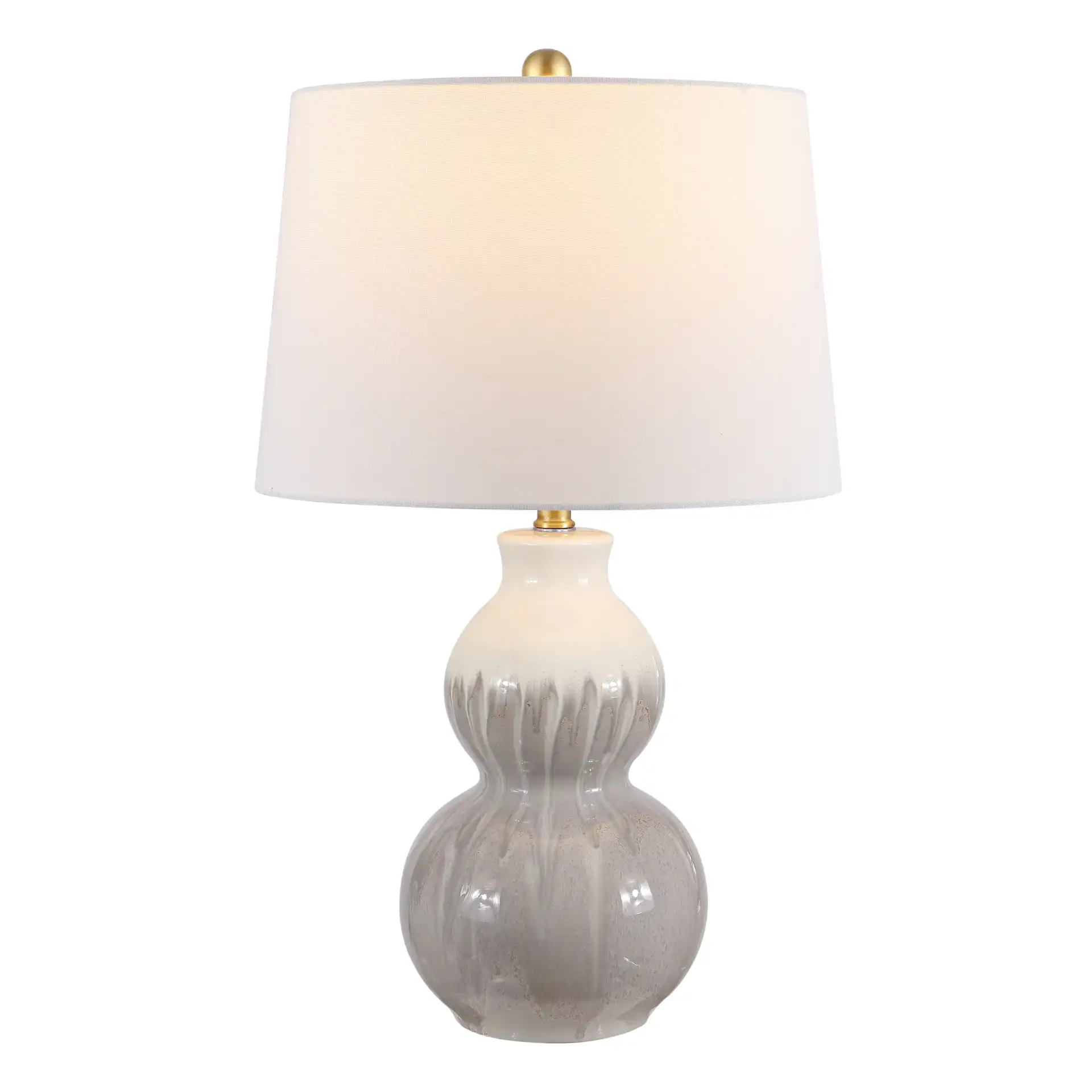 Kenzo Table Lamp in Ivory / Gray