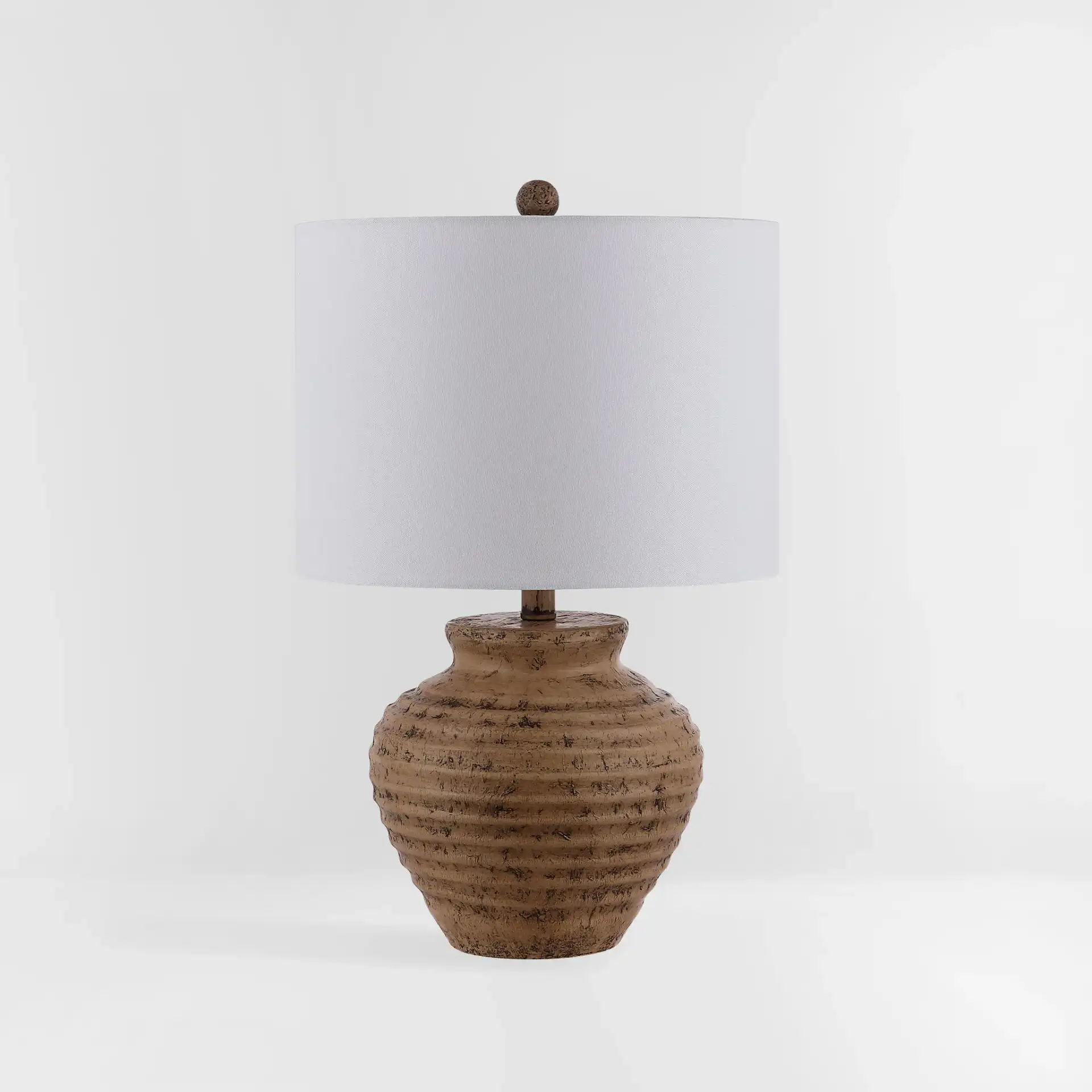Kamryn Table Lamp in Brown, detail view
