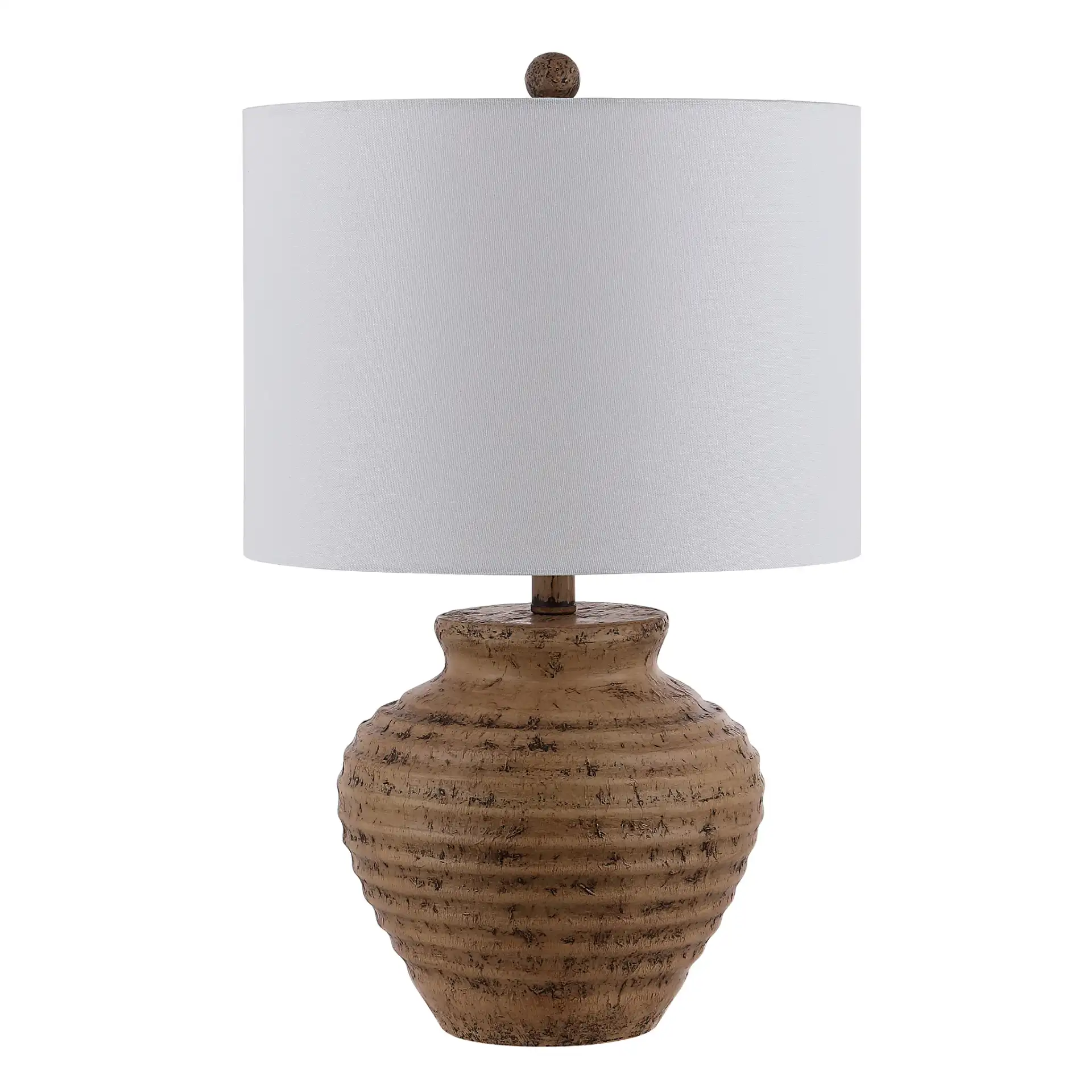 Kamryn Table Lamp in Brown, detail view
