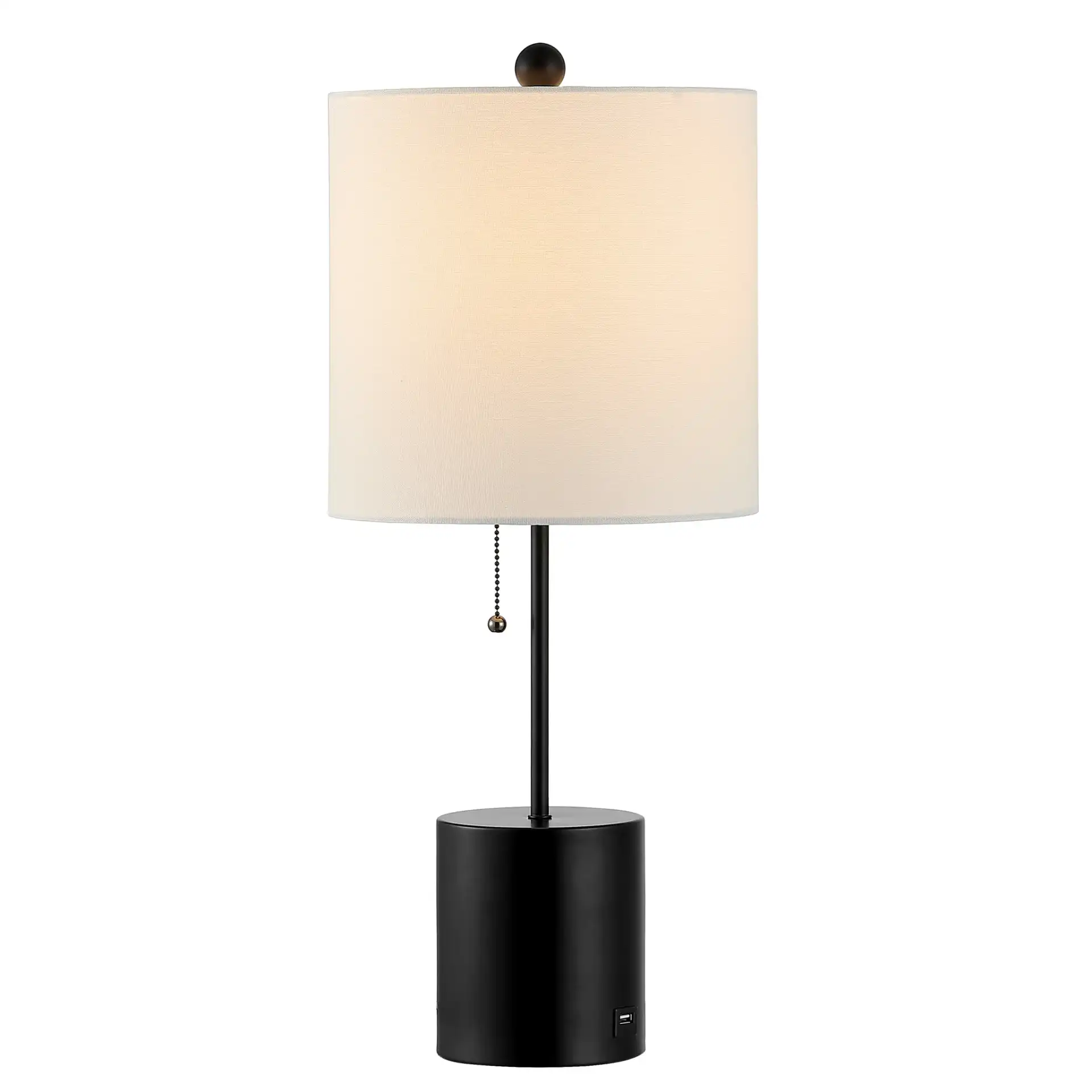 Dalra Table Lamp With Usb in Black