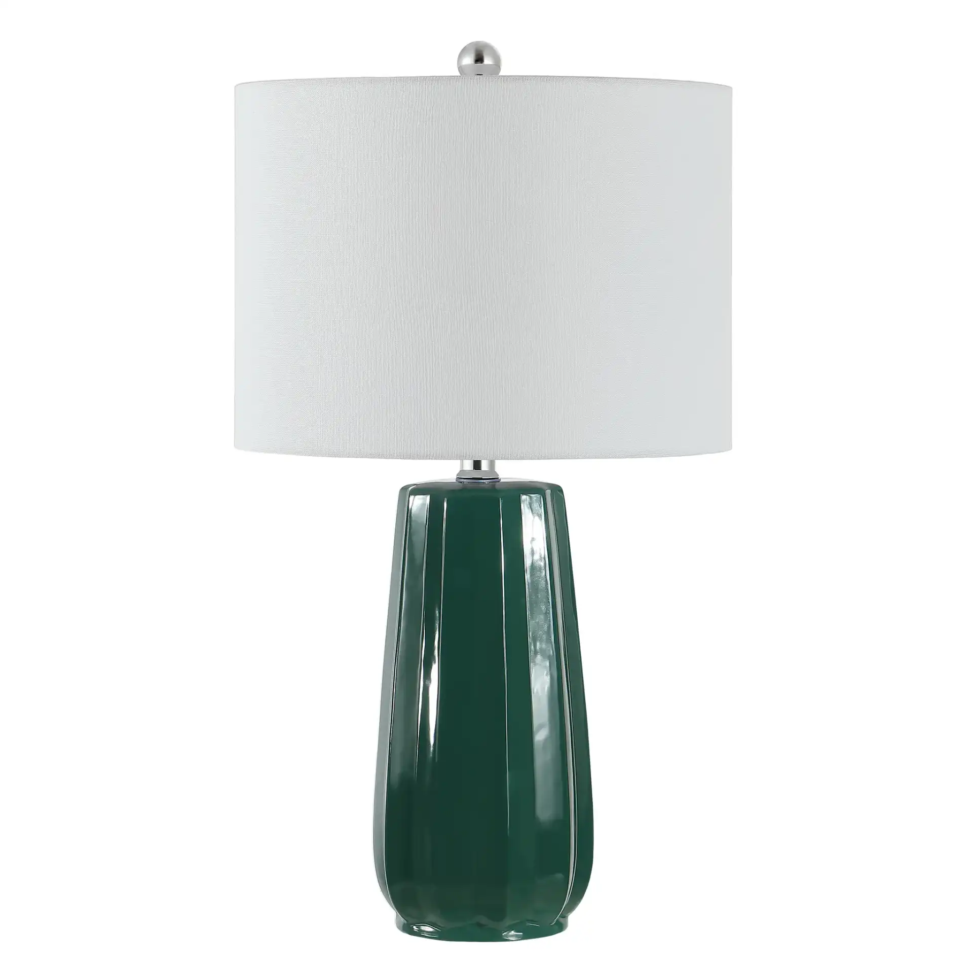 Yani Table Lamp in Dark Green, detail view