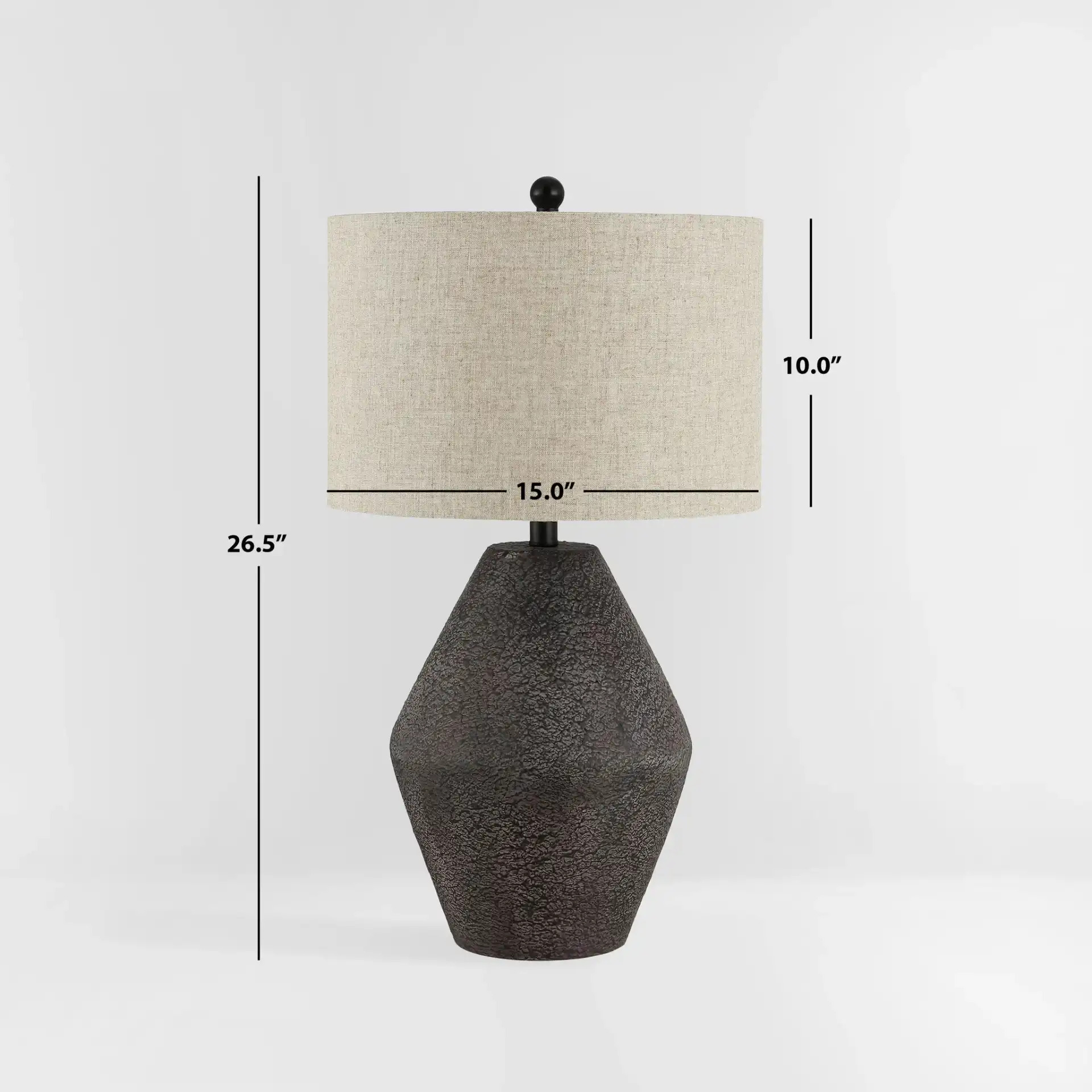 Ersta Table Lamp in Brown, detail view
