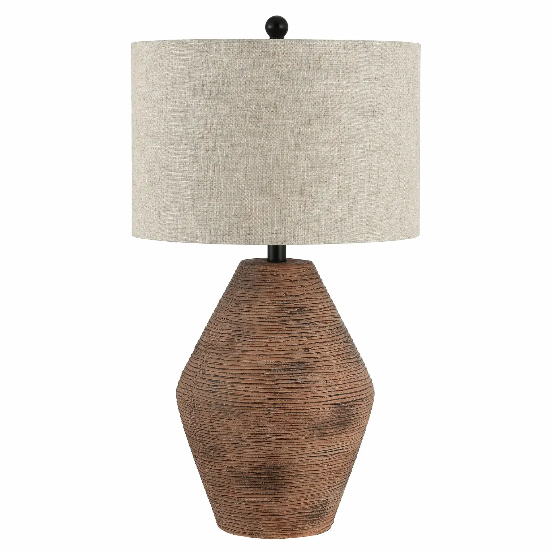 Detris Table Lamp in Brown, detail view