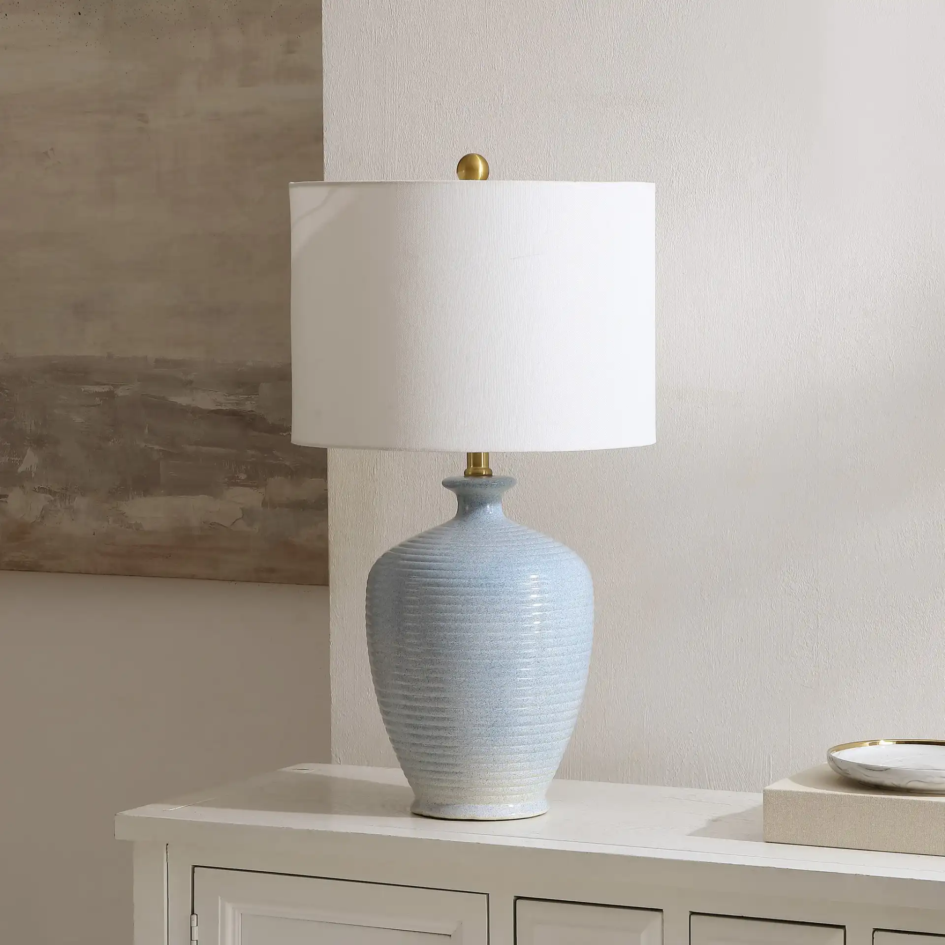 Hanron Table Lamp in Blue, detail view