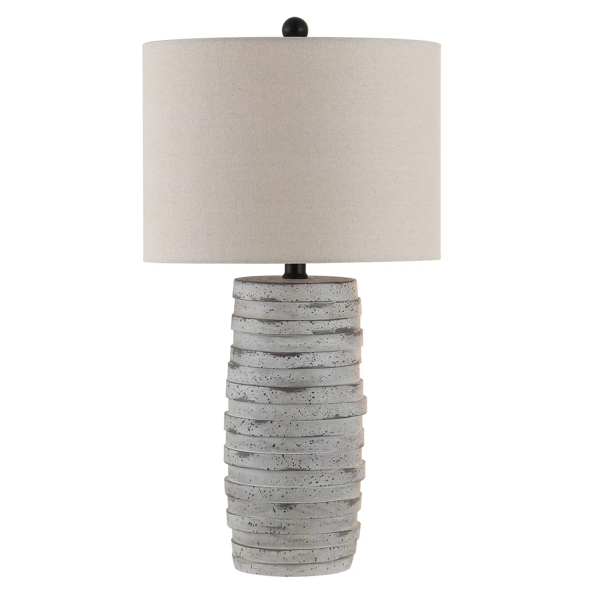 Alron Table Lamp in Antique Gray, detail view