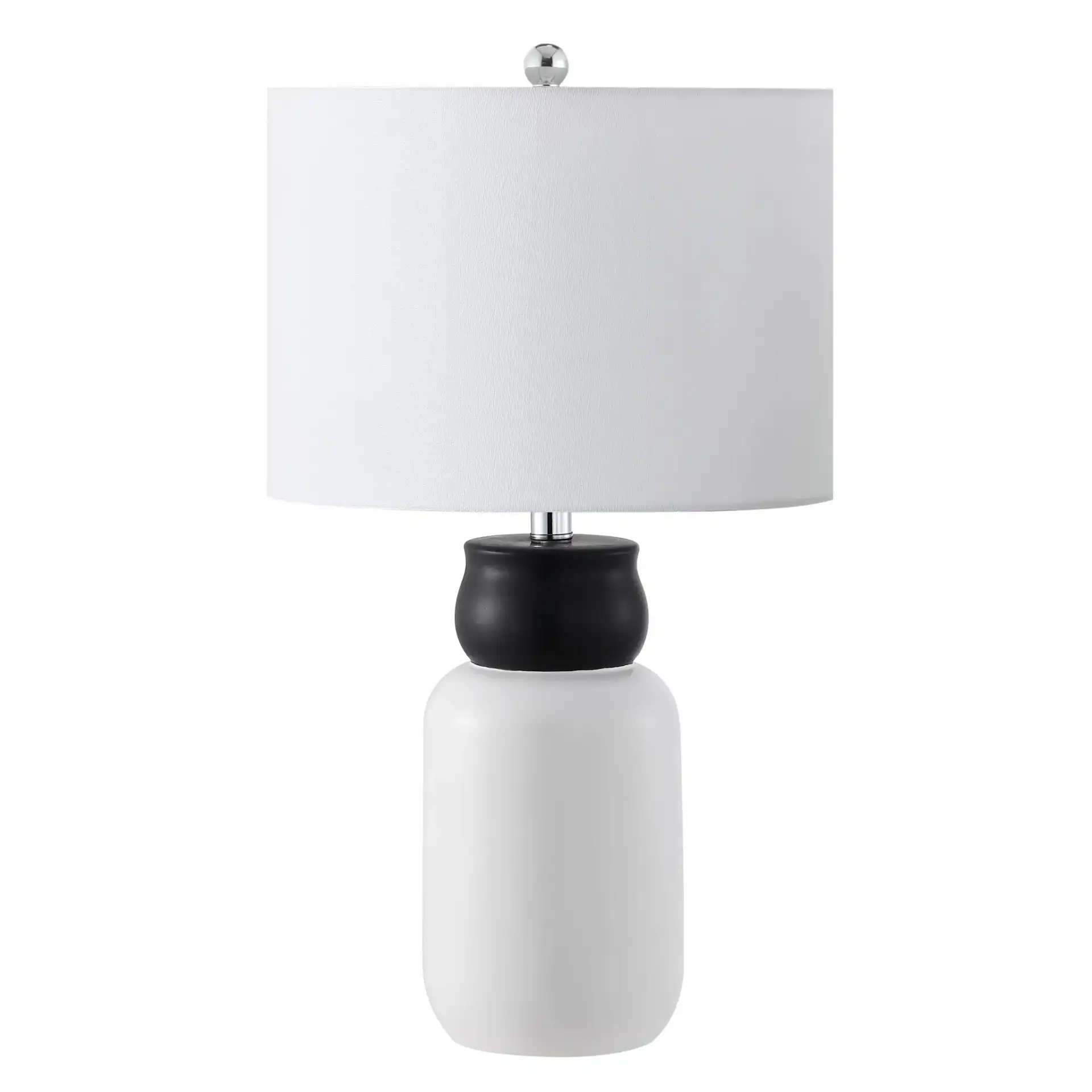 Ventrus Table Lamp in White / Black, detail view