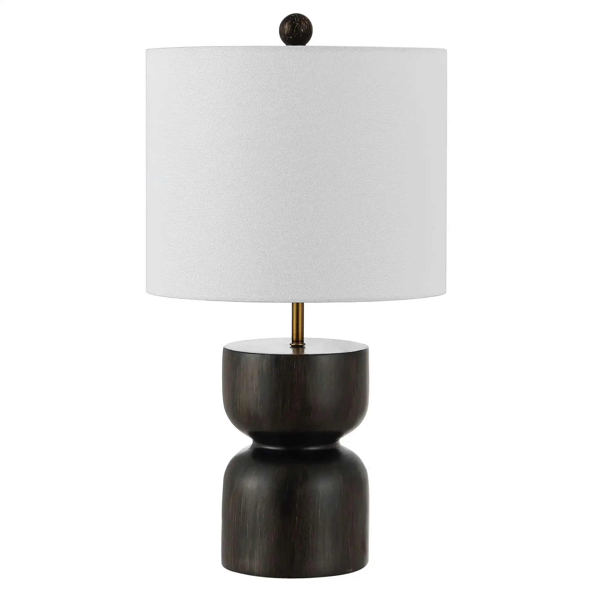 Lastra Table Lamp in Dark Brown, detail view