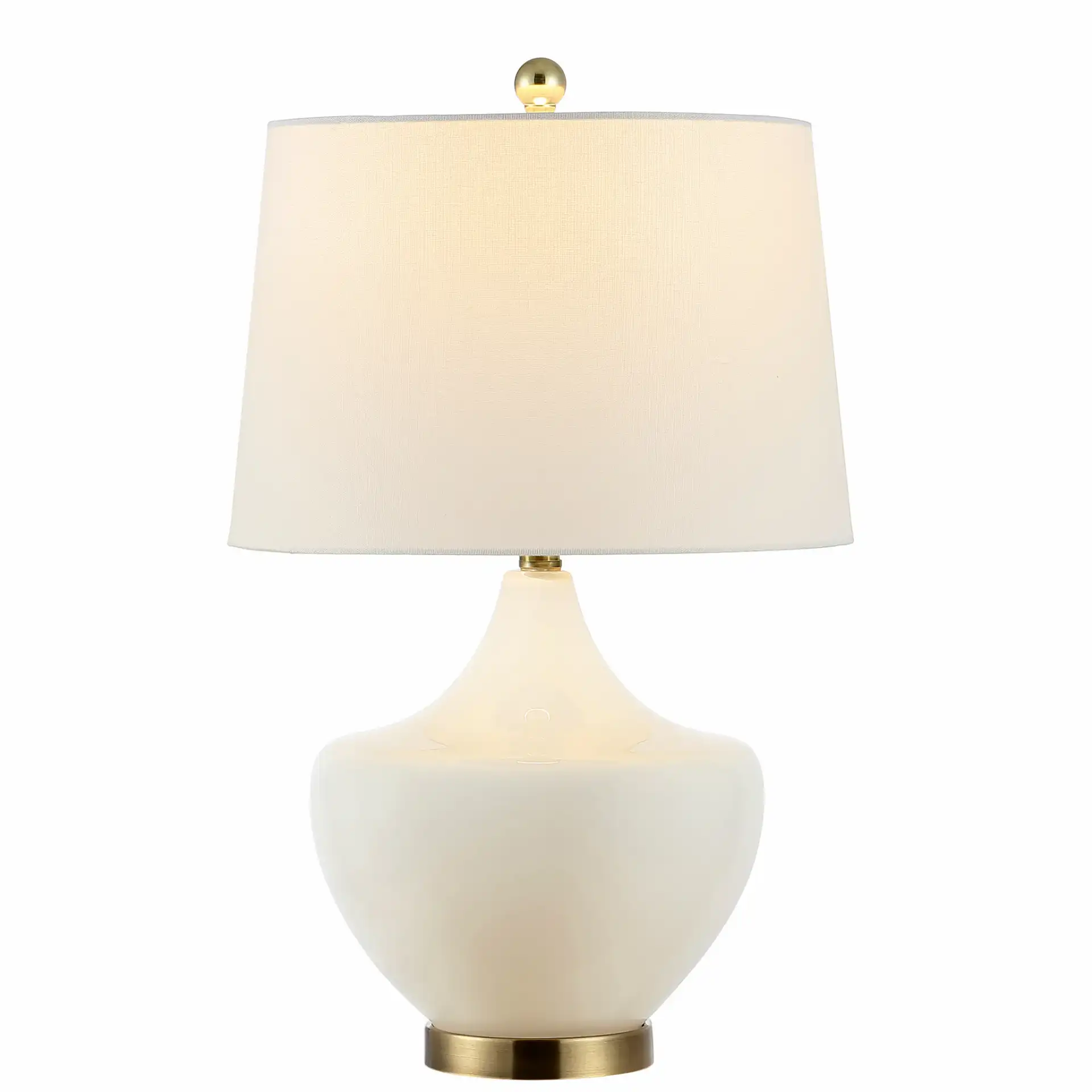 Demra Table Lamp in White