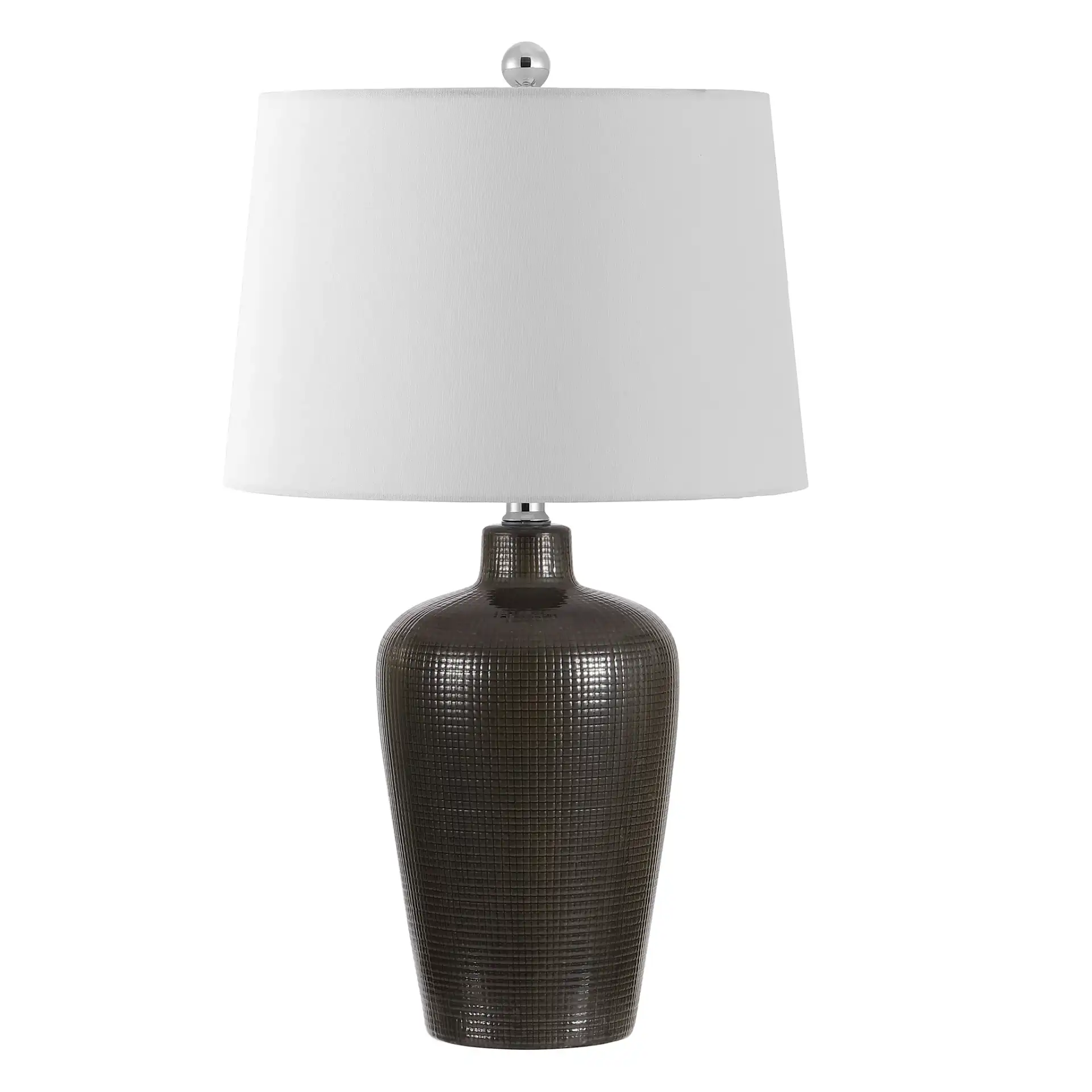Alria Table Lamp in Brown, detail view
