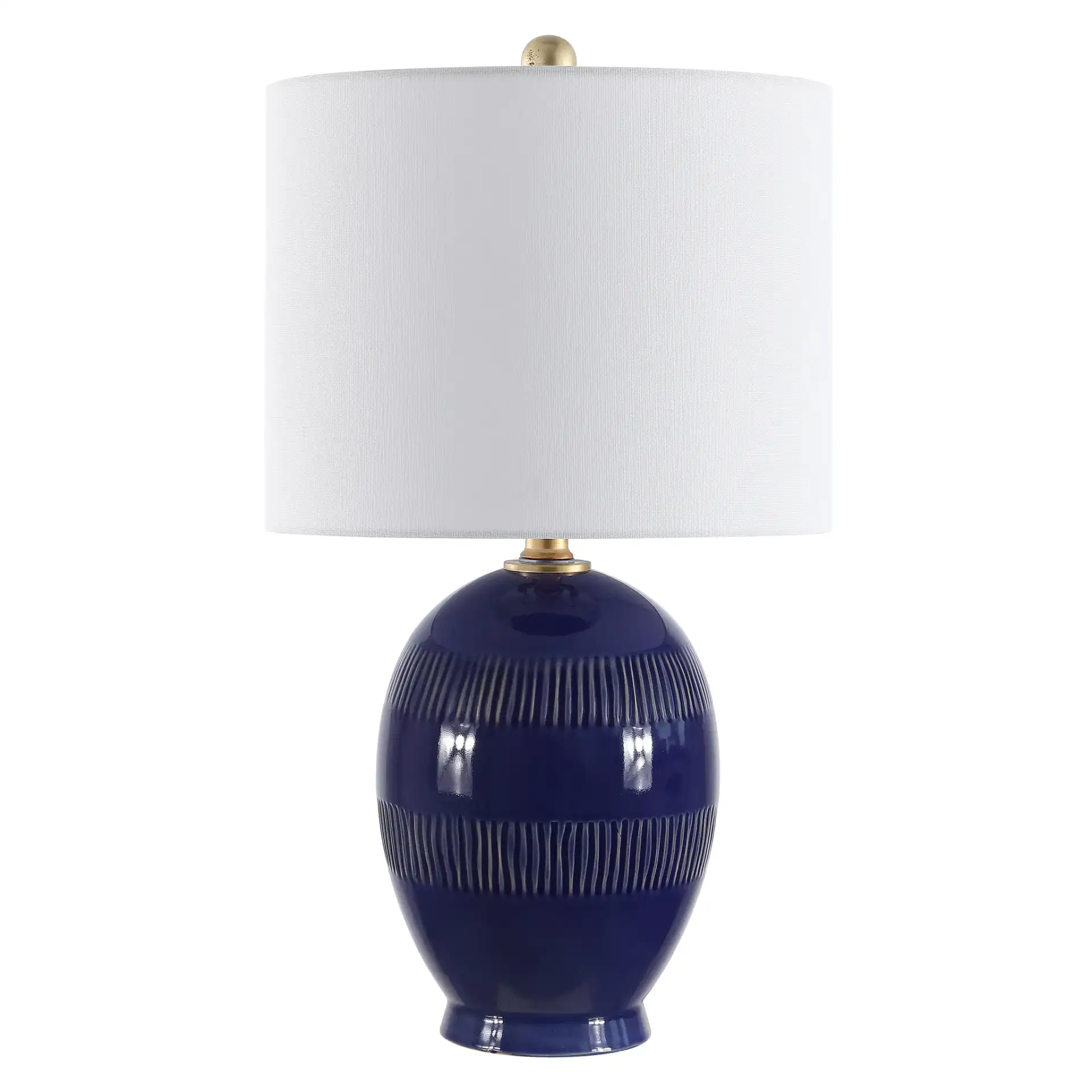 Liney Table Lamp in Blue, detail view