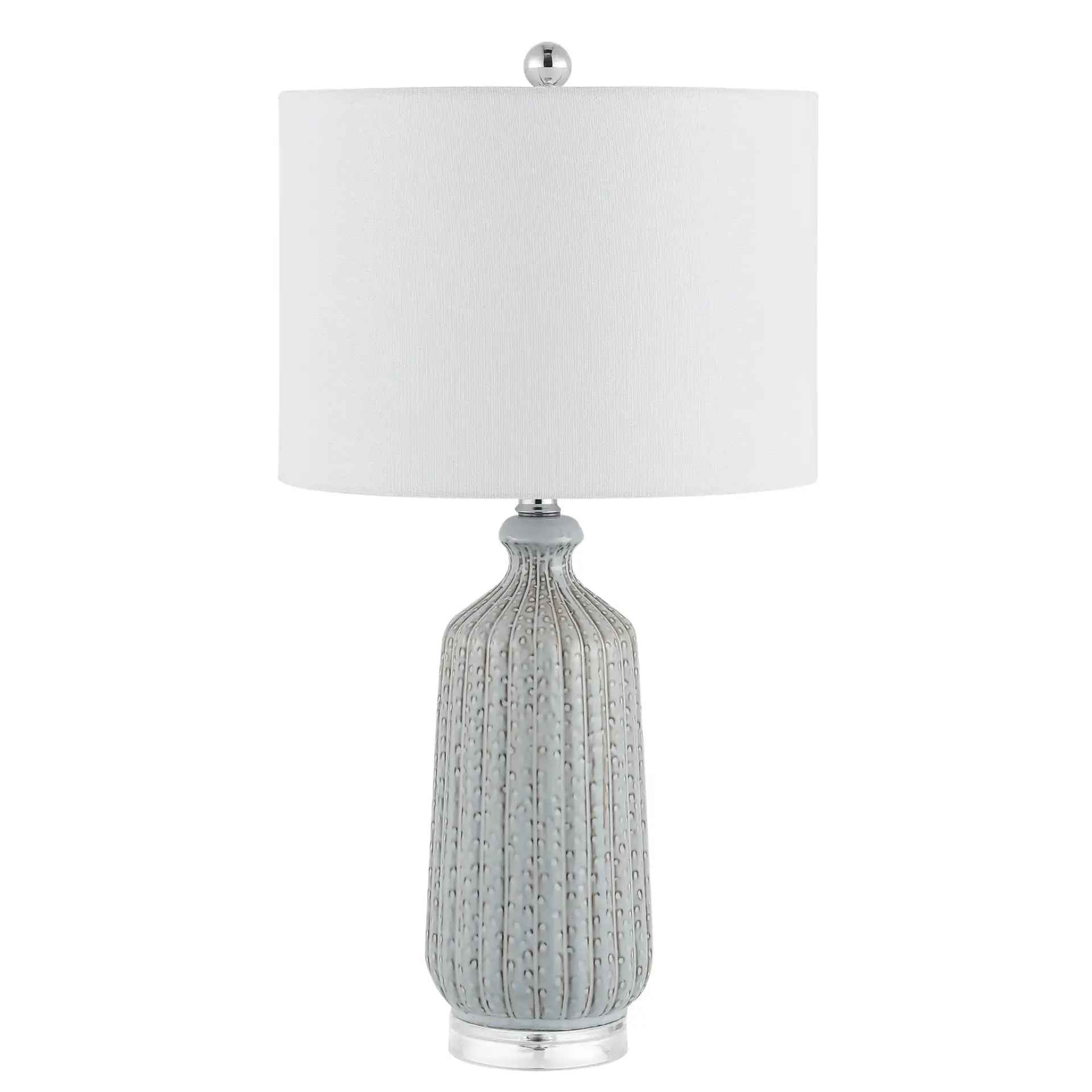 Amberly Table Lamp in Gray, detail view