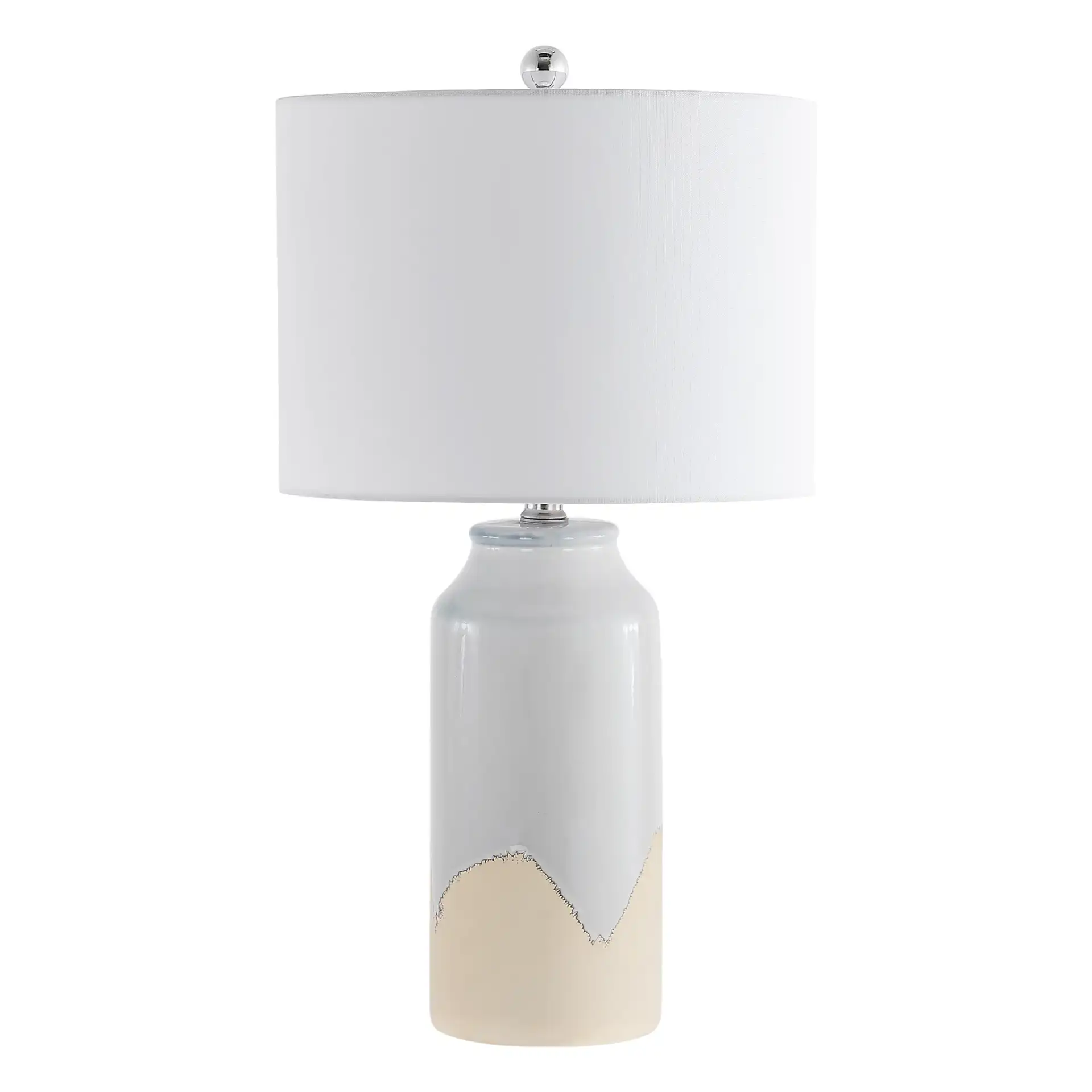 Bevlen Table Lamp in Antique White, detail view