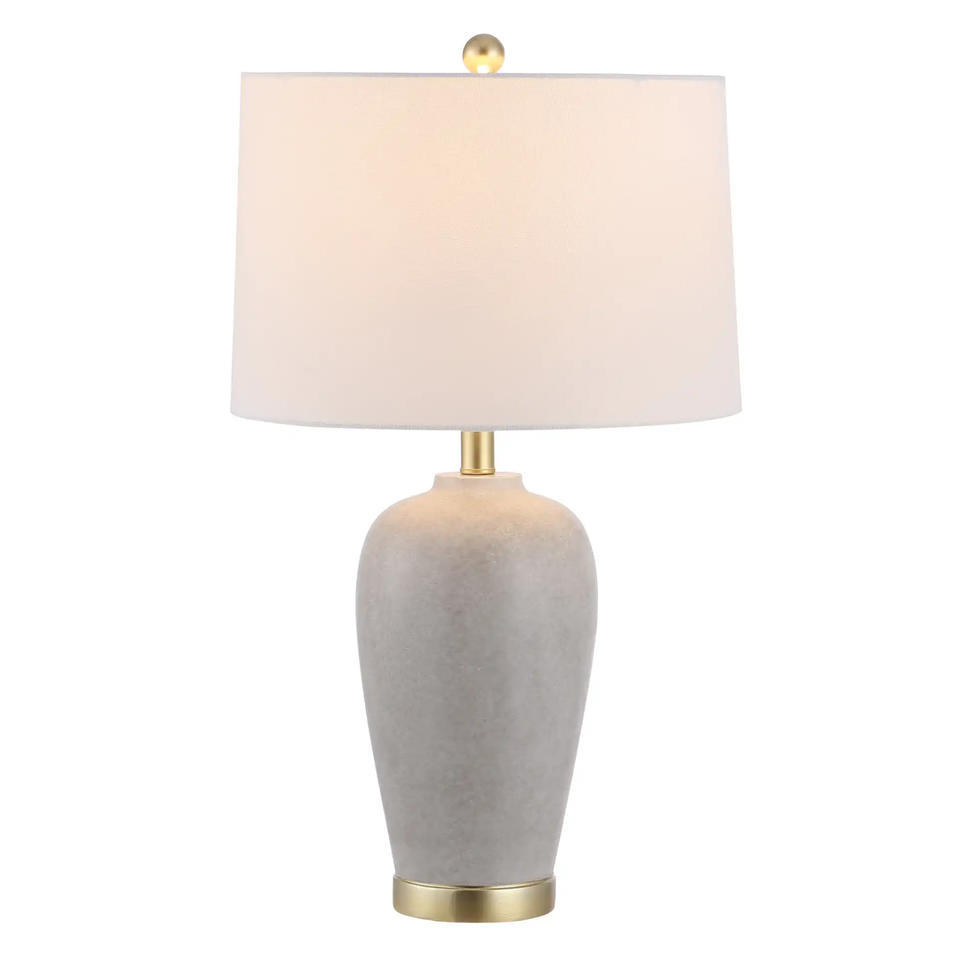 Kline Table Lamp With Usb in Gray