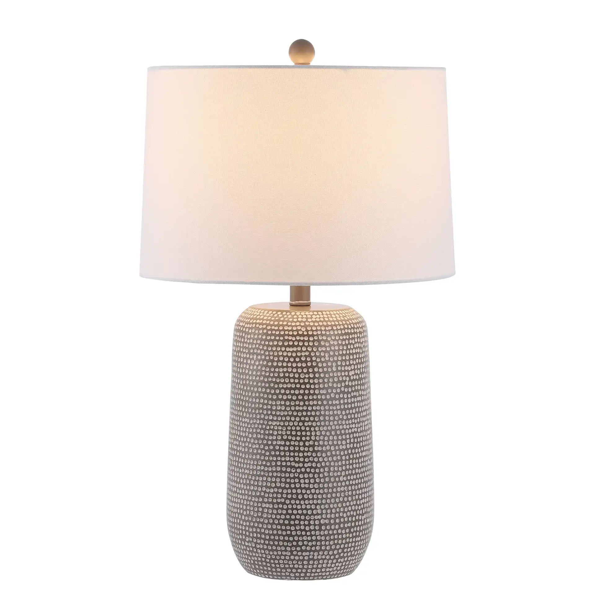 Celvin Table Lamp in Gray / White