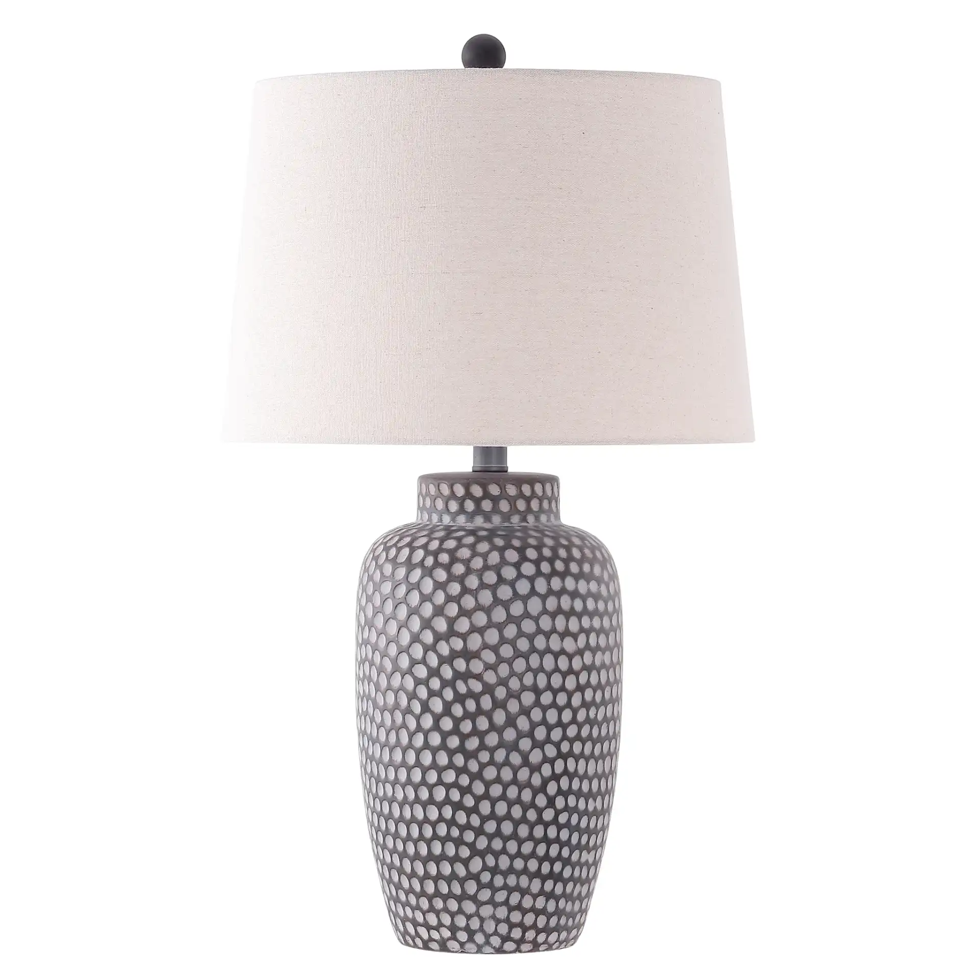 Jerlen Table Lamp in Brown / White, detail view