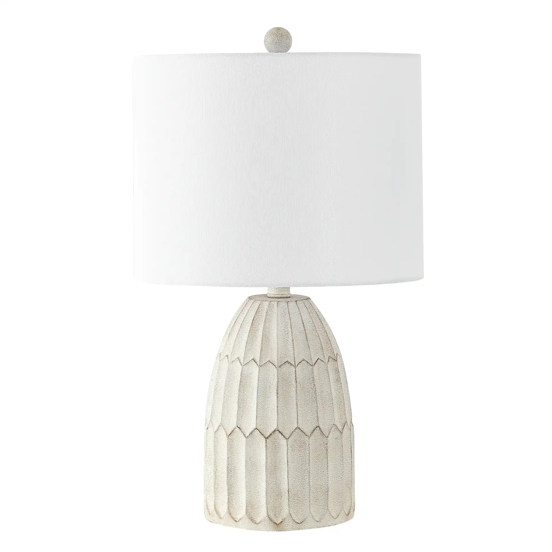 Ronken Table Lamp in Antique White, detail view