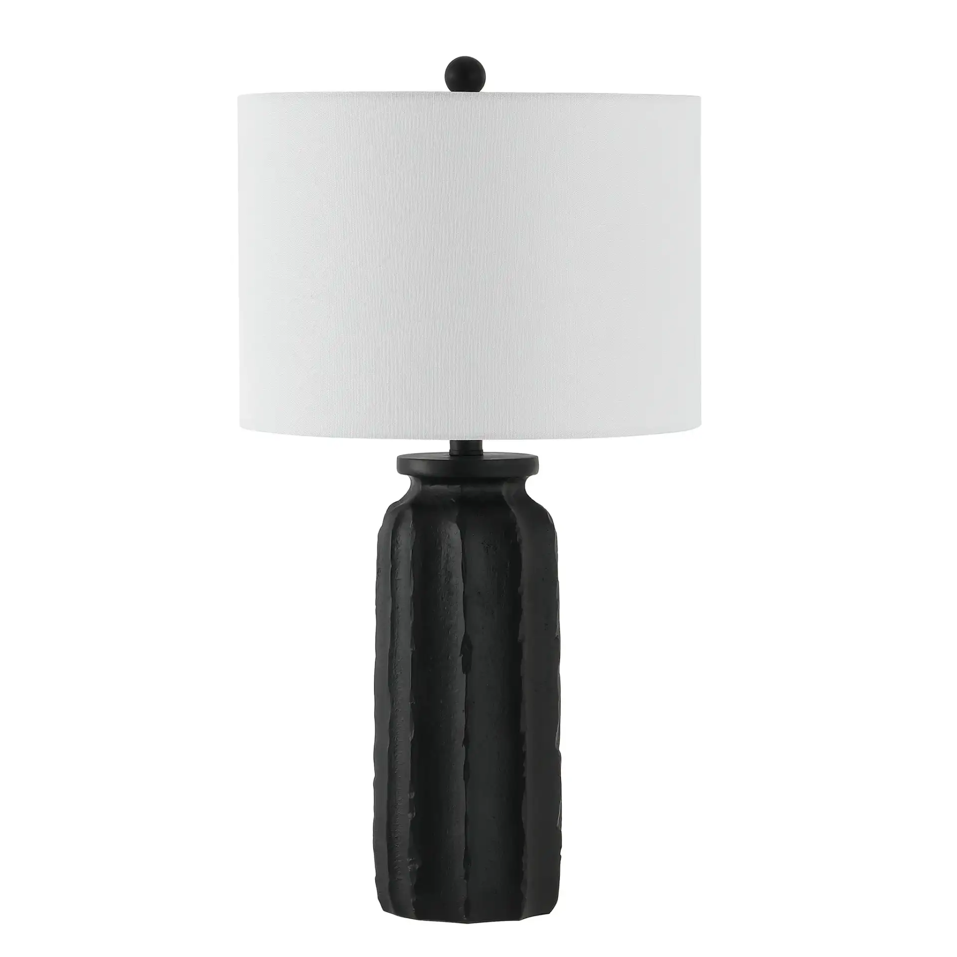 Candri Table Lamp in Matte Black, detail view