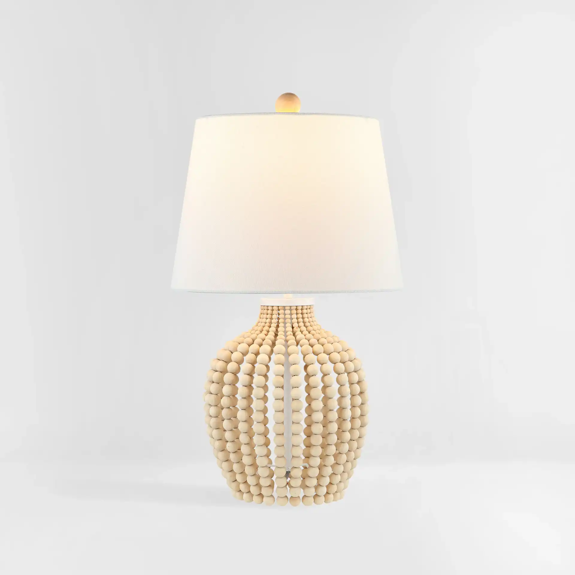 Rewli Table Lamp in Natural / White, detail view