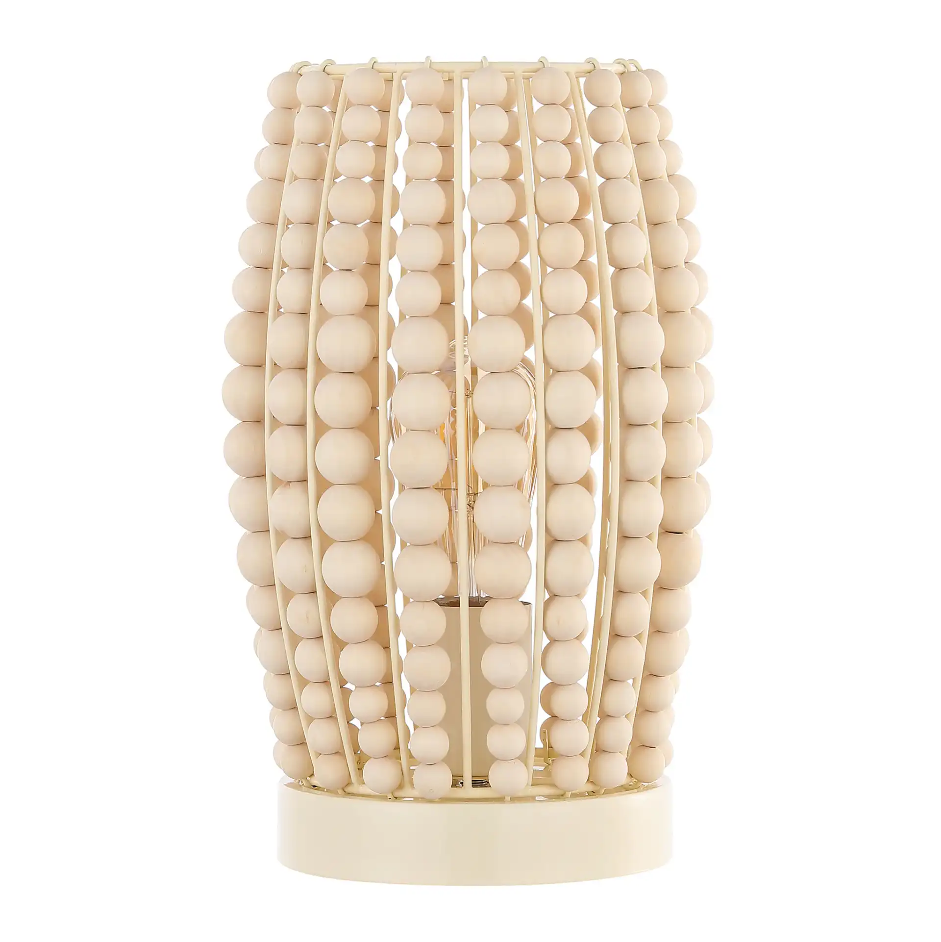 Darrow Table Lamp in Cream, detail view