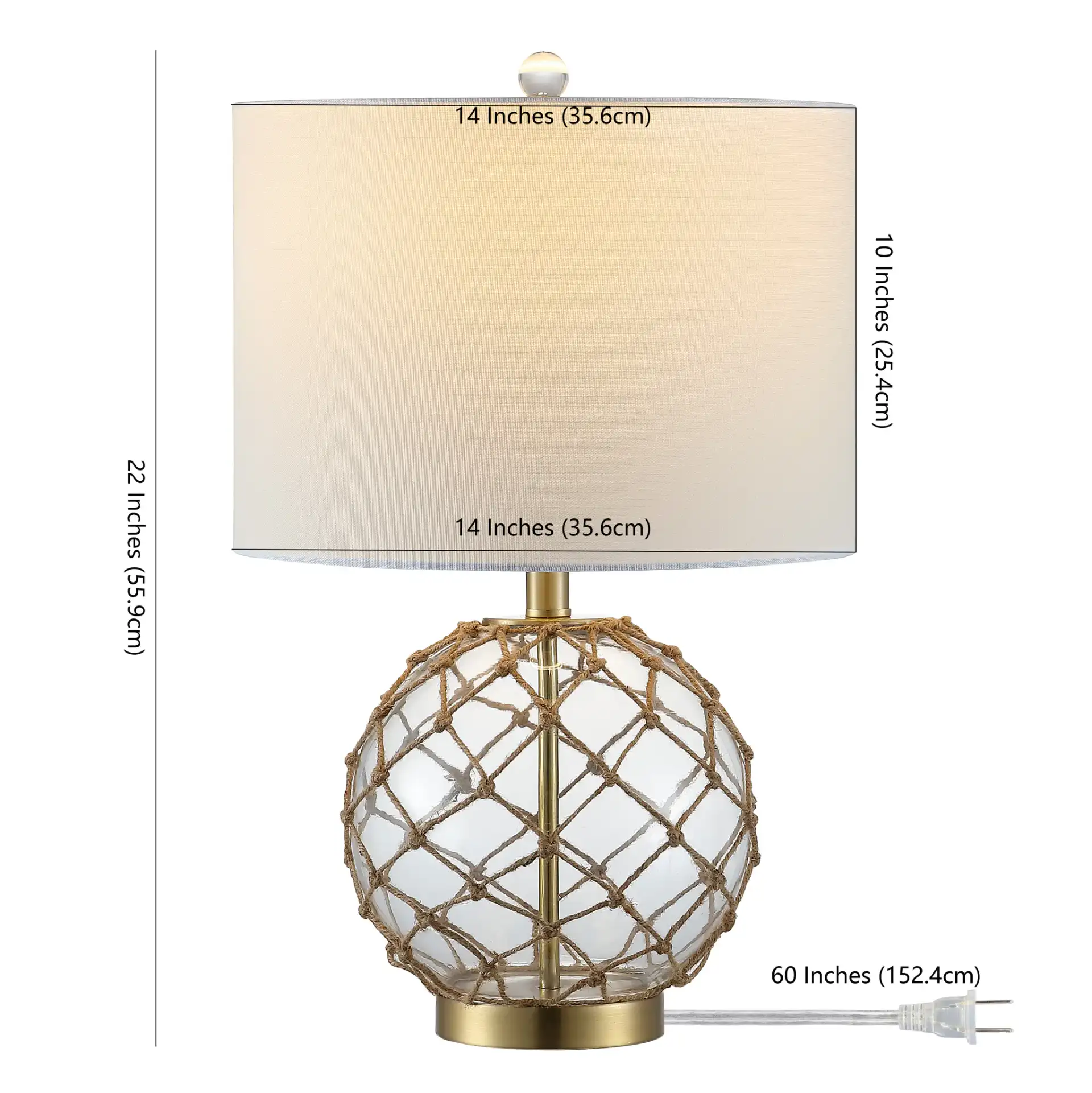 Gremeli Table Lamp (Set Of 2) in Natural / Clear, detail view