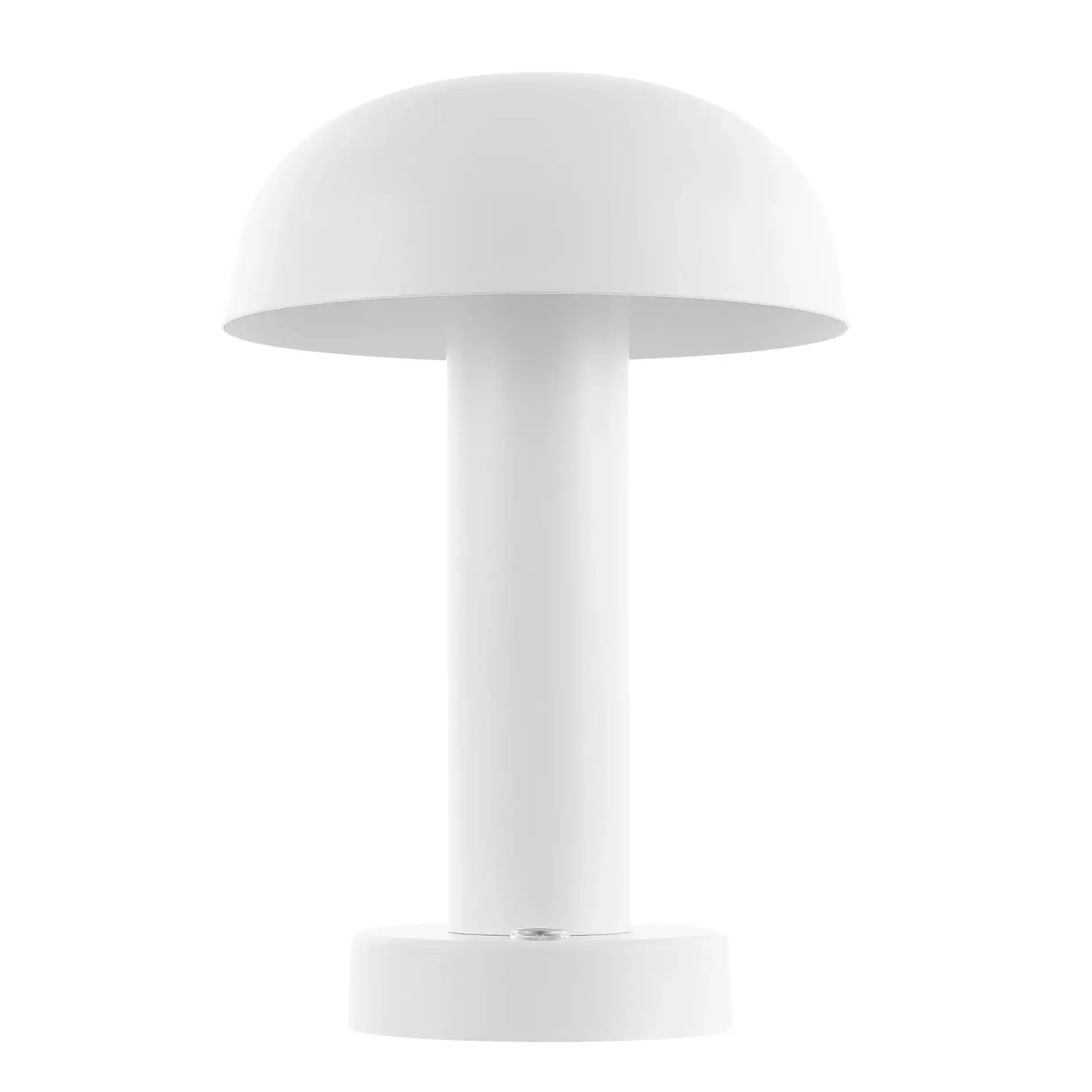 Brahma Rechargeable Led Table Lamp in White, detail view