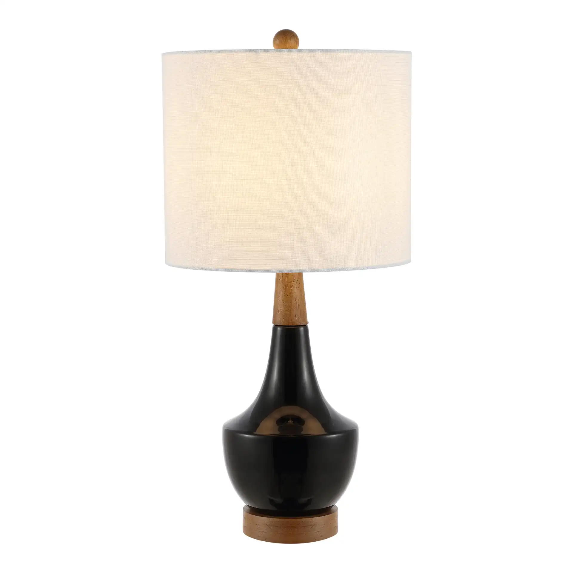 Edalyn Table Lamp in Black / Natural