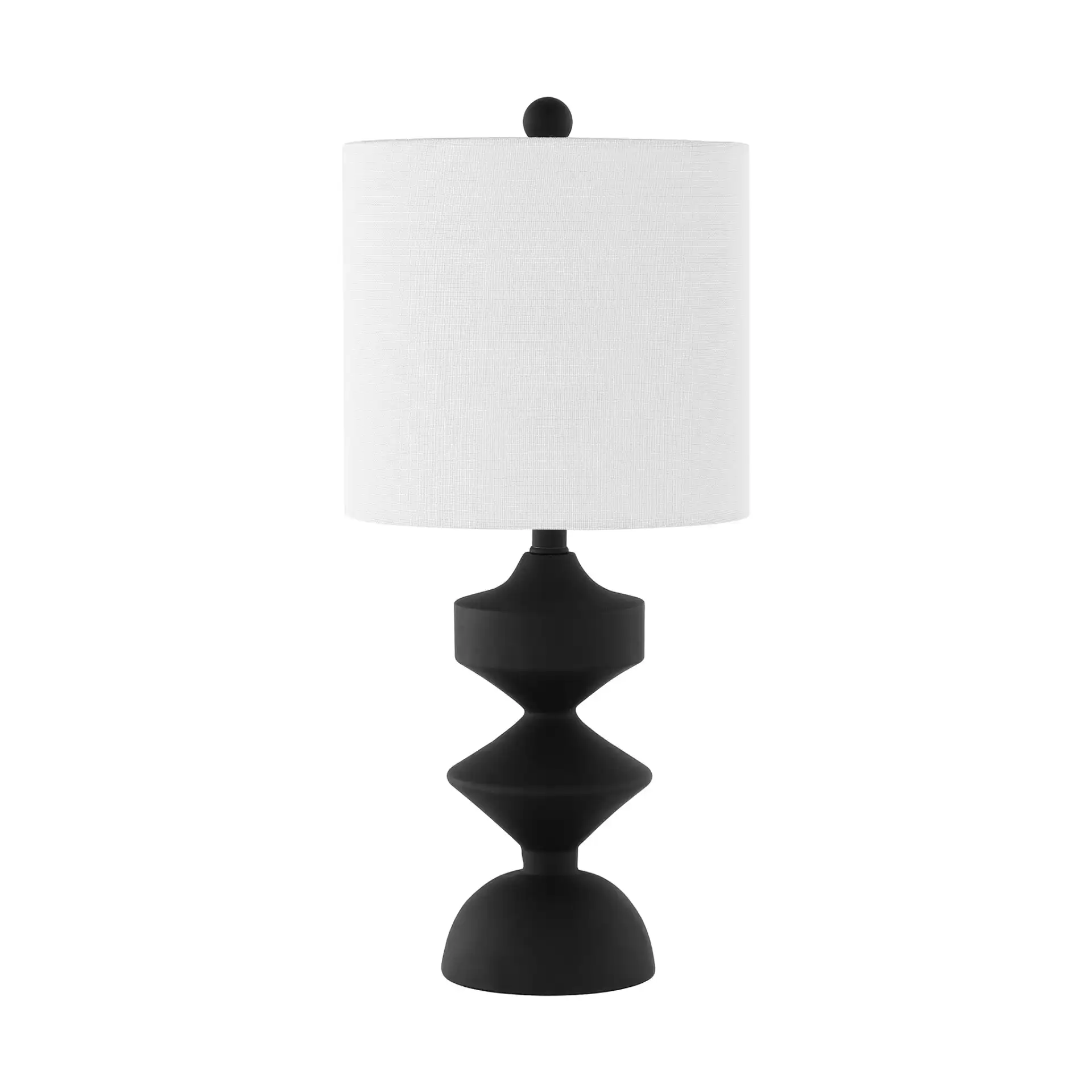 Riza Table Lamp in Black, detail view