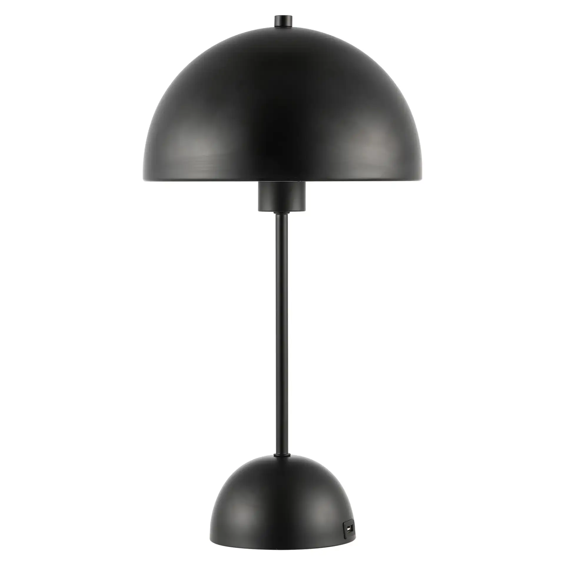 Ixora Table Lamp With Usb in Black, detail view