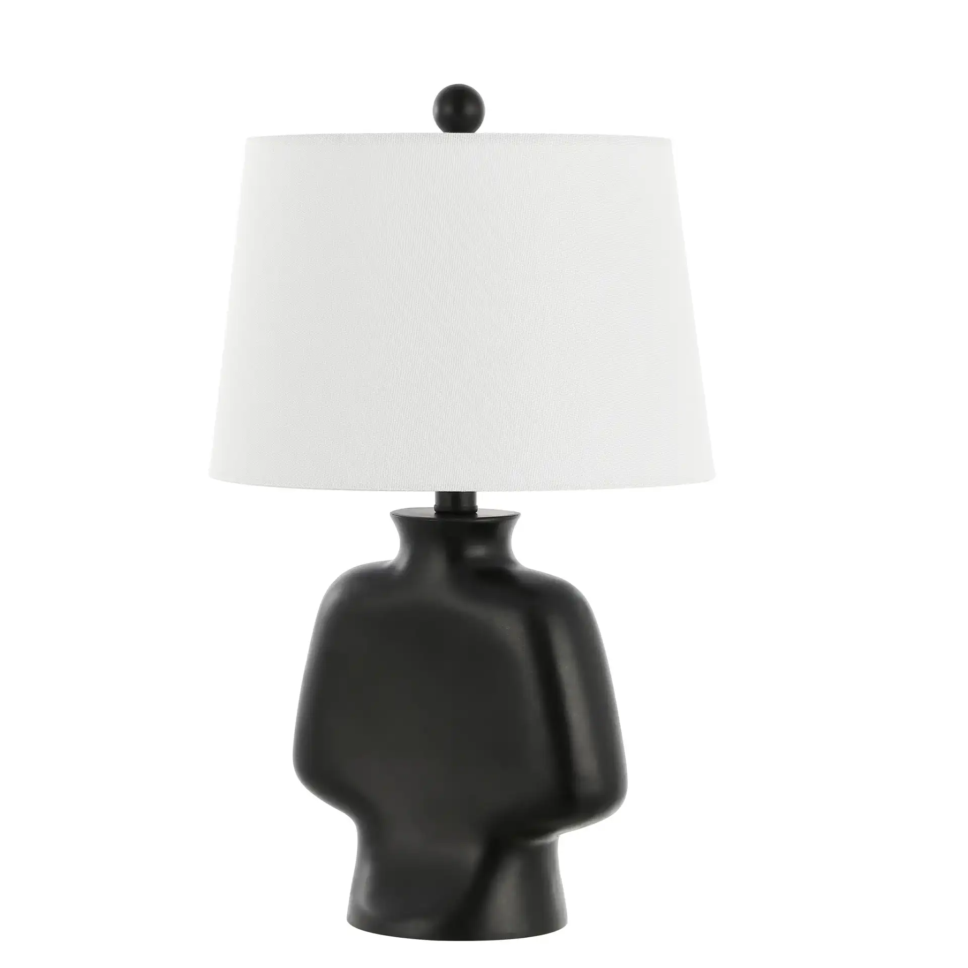 Johari Table Lamp in Black, detail view