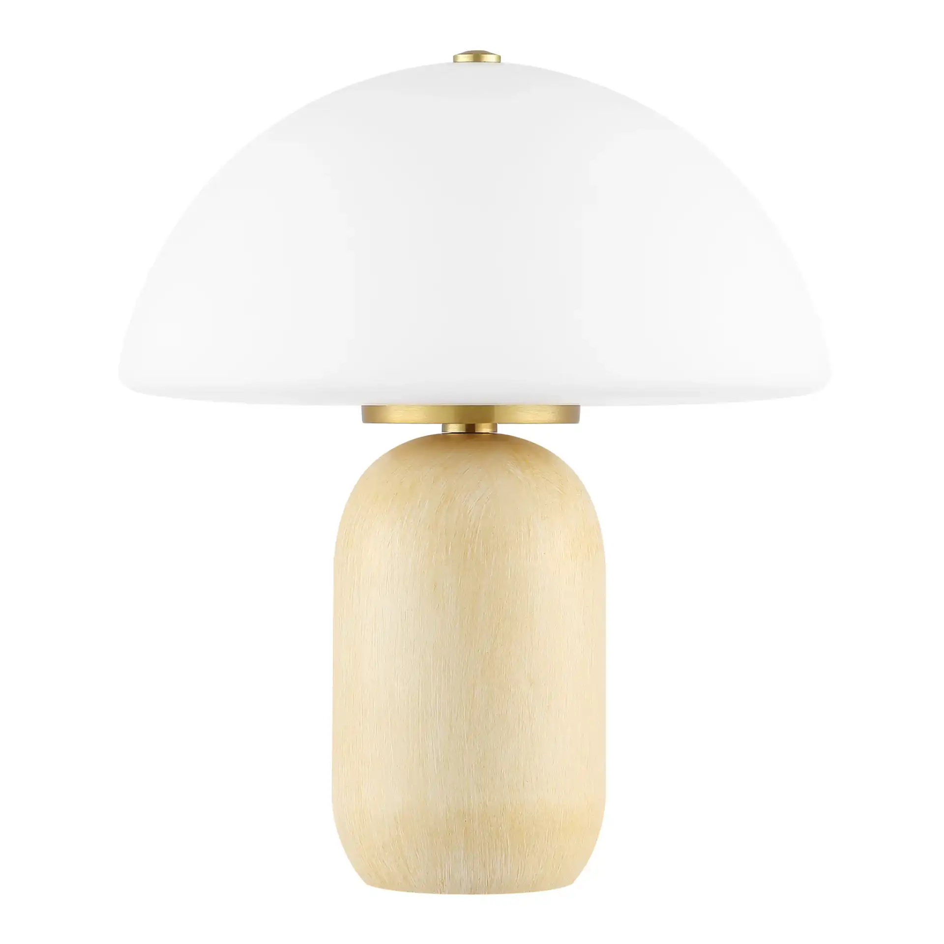Fabio Table Lamp in Natural / Brass, detail view
