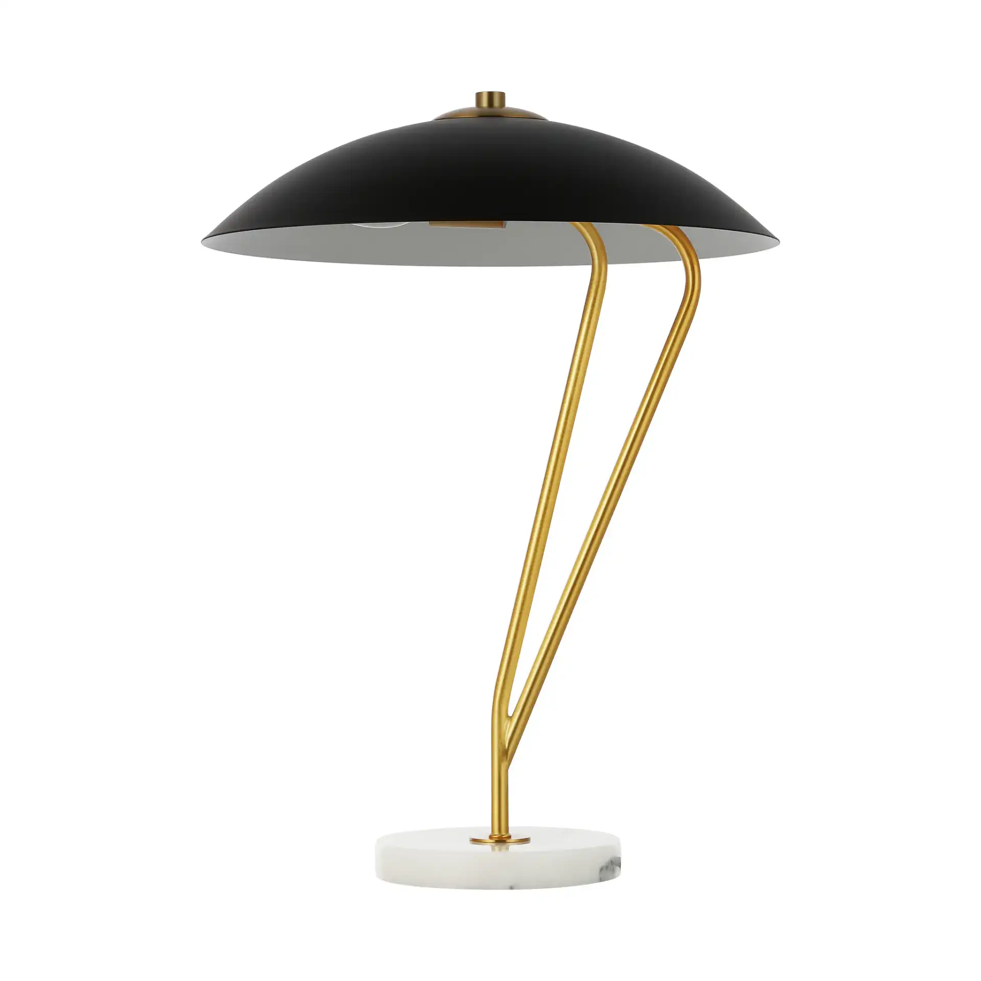 Suarez Table Lamp in Black / Brass, detail view