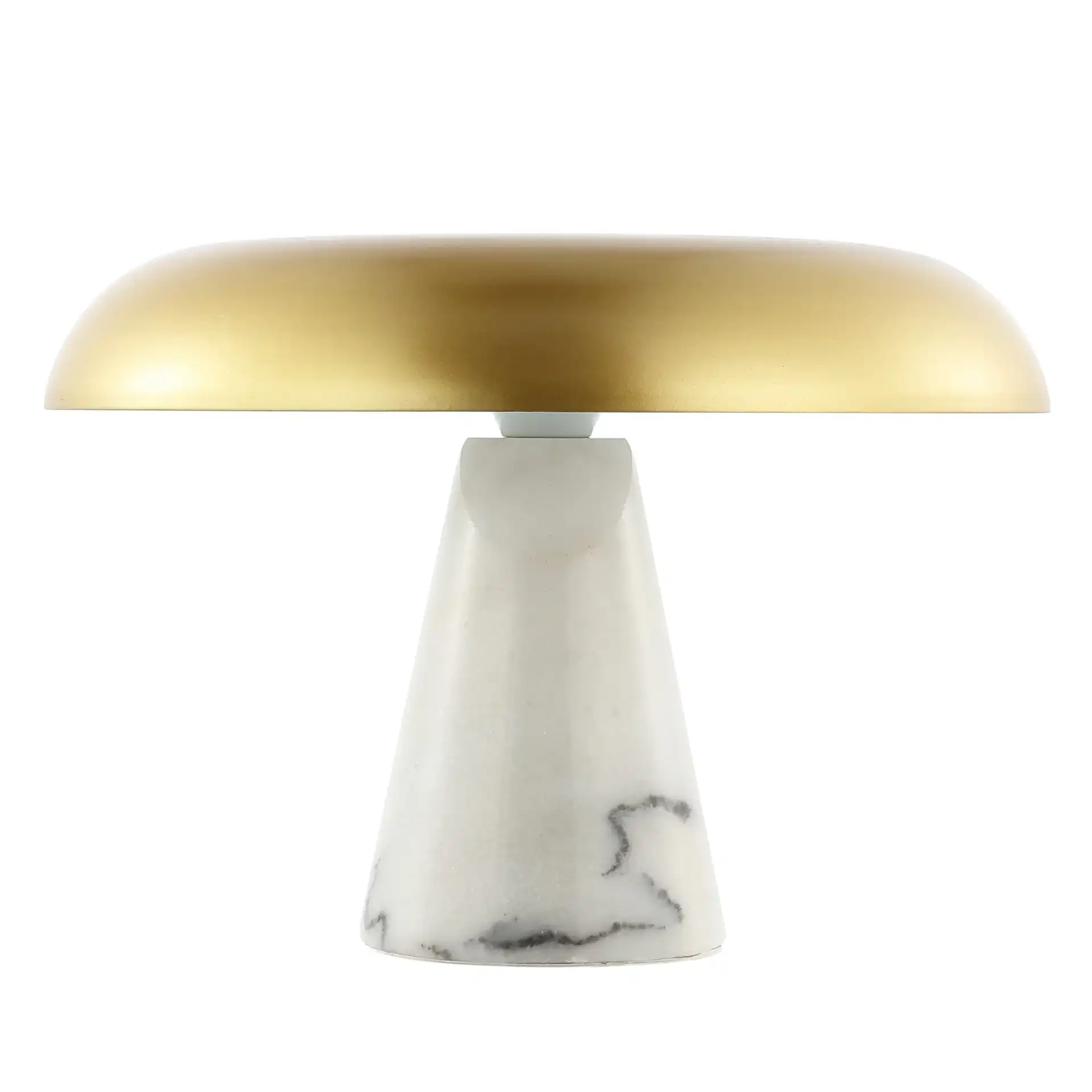 Vaughan Table Lamp in Brass / White Marble, detail view