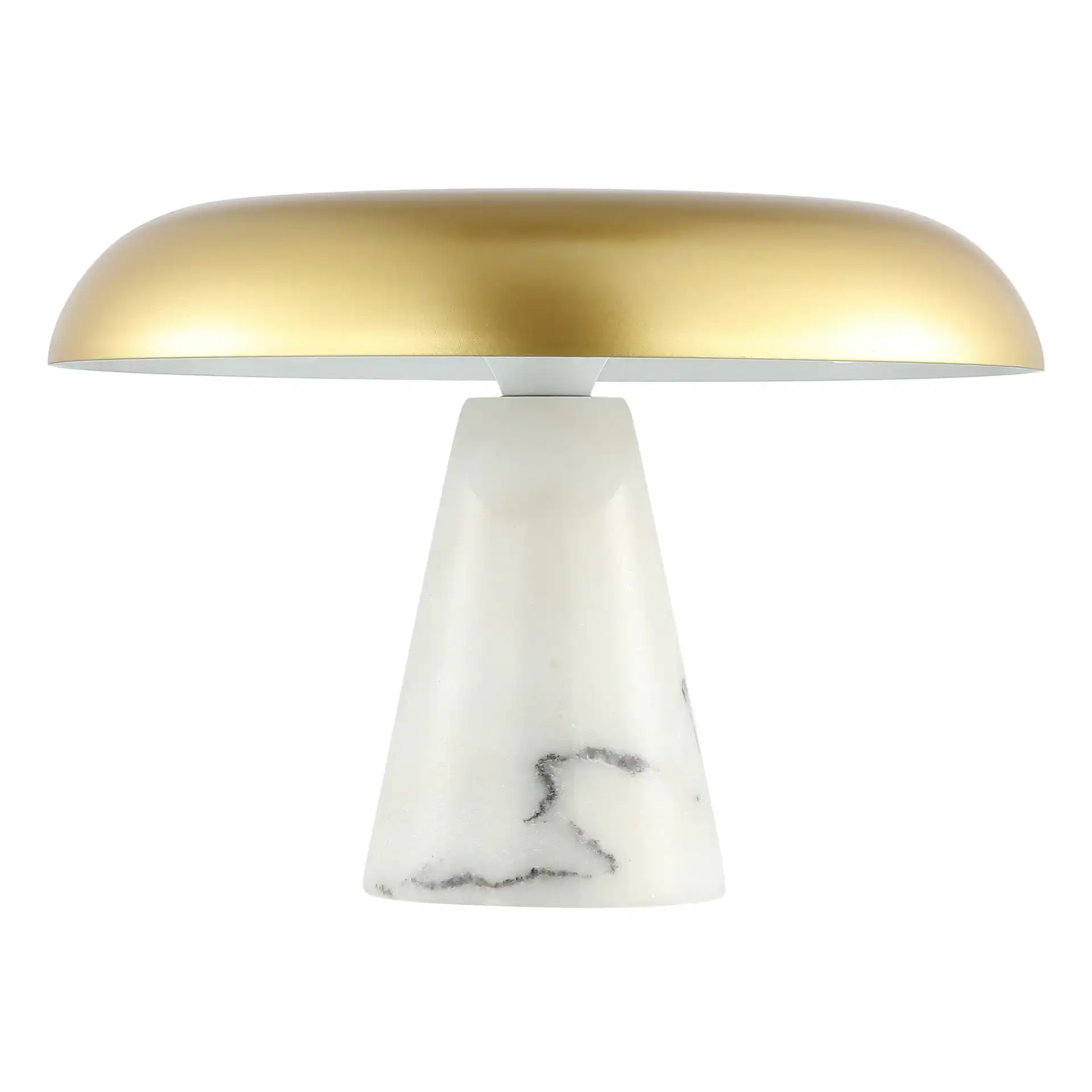 Vaughan Table Lamp in Brass / White Marble, detail view