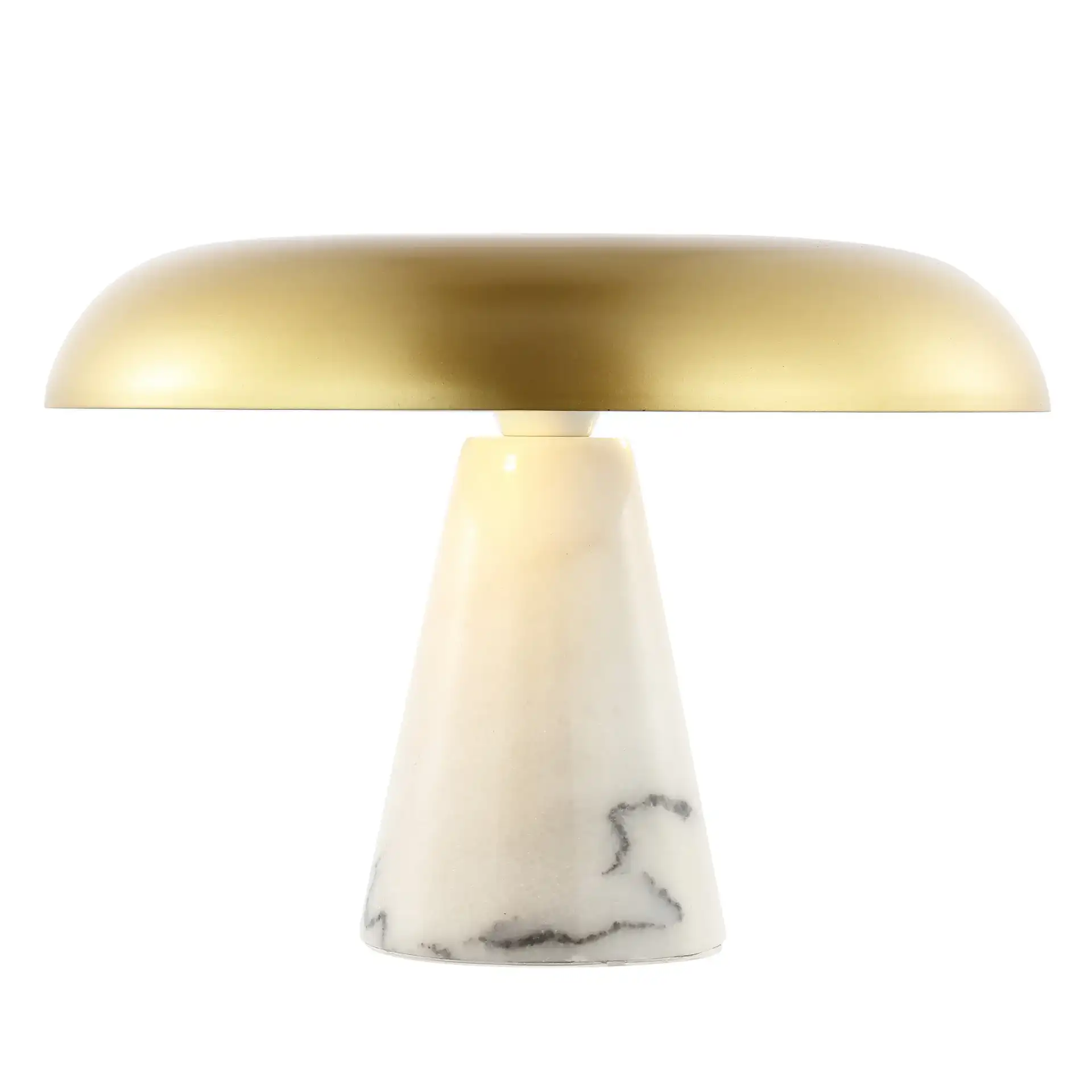 Vaughan Table Lamp in Brass / White Marble