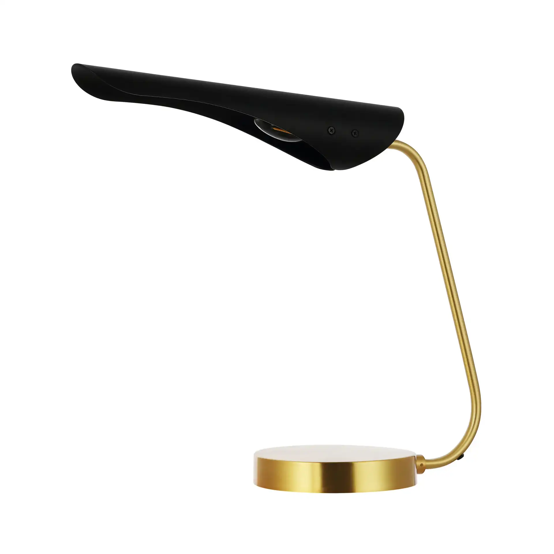 Fynn Table Lamp in Black / Brass, detail view