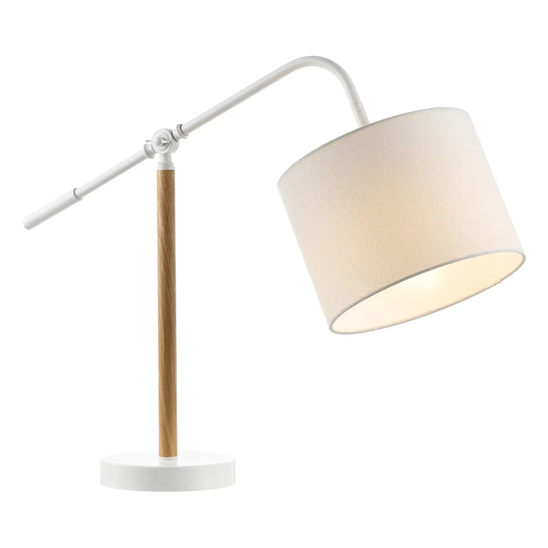 Loryn Table Lamp in White / Natural
