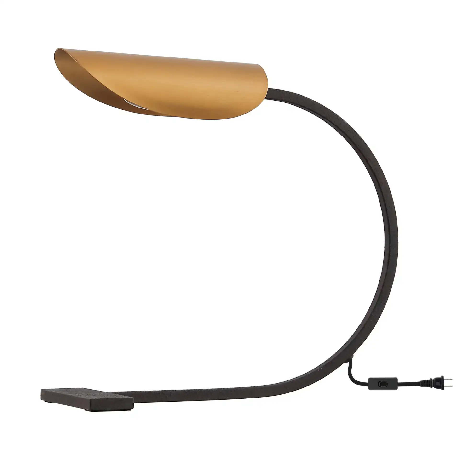 Mari Table Lamp in Antique Gold / Rust, detail view